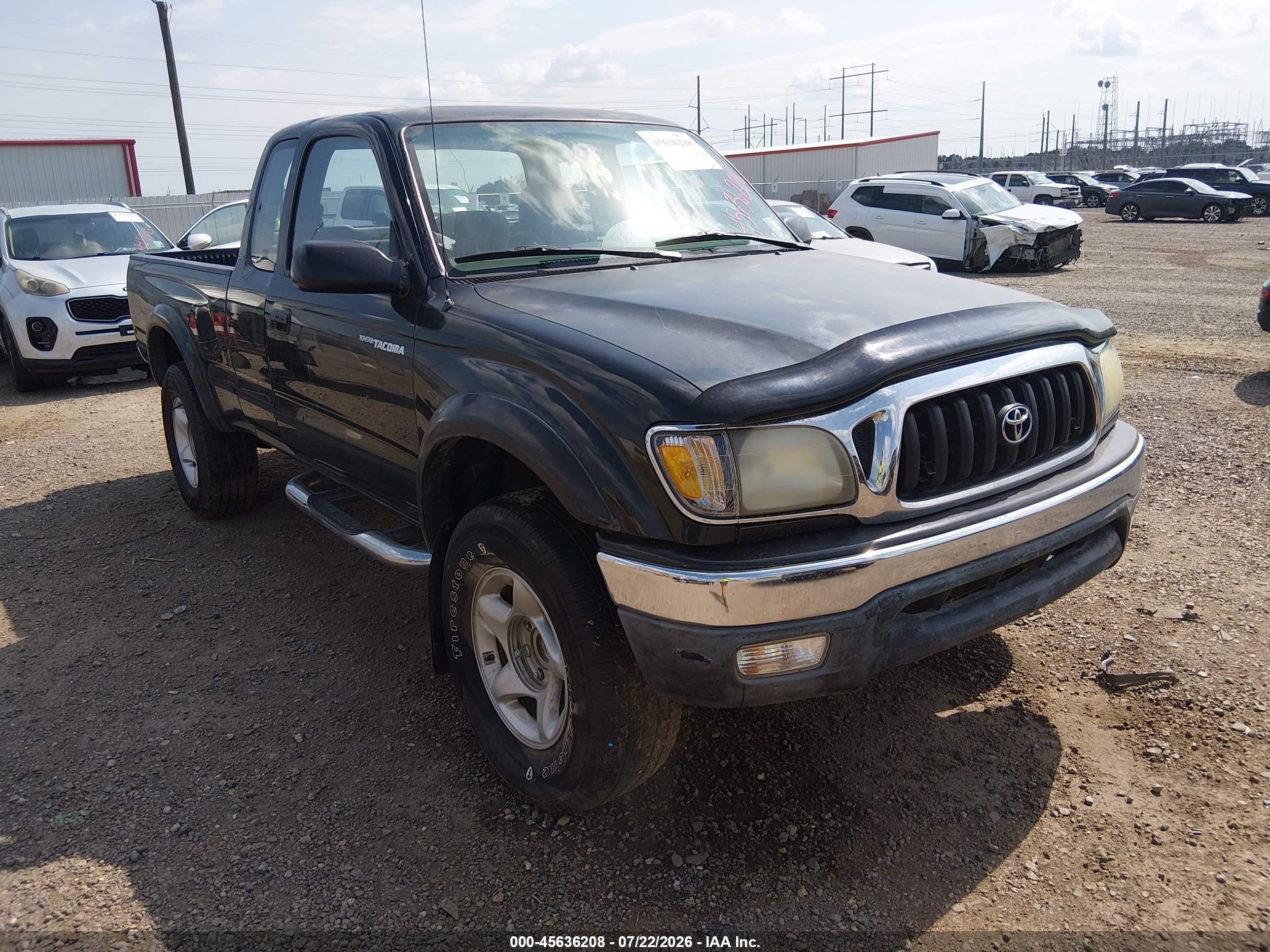 2002 Toyota Tacoma Prerunner Black vin: 5TESM92N42Z055337