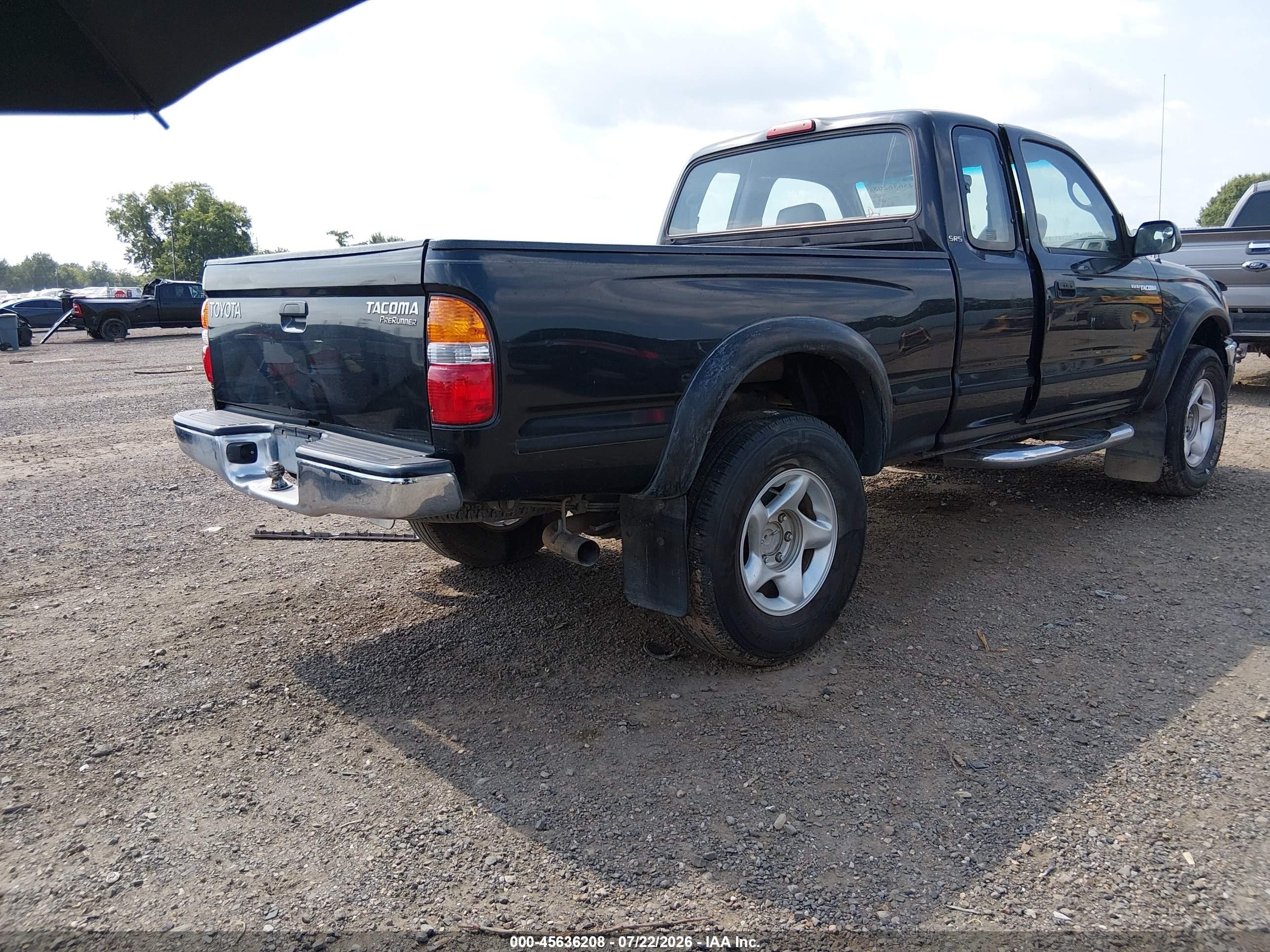 2002 Toyota Tacoma Prerunner Черный vin: 5TESM92N42Z055337