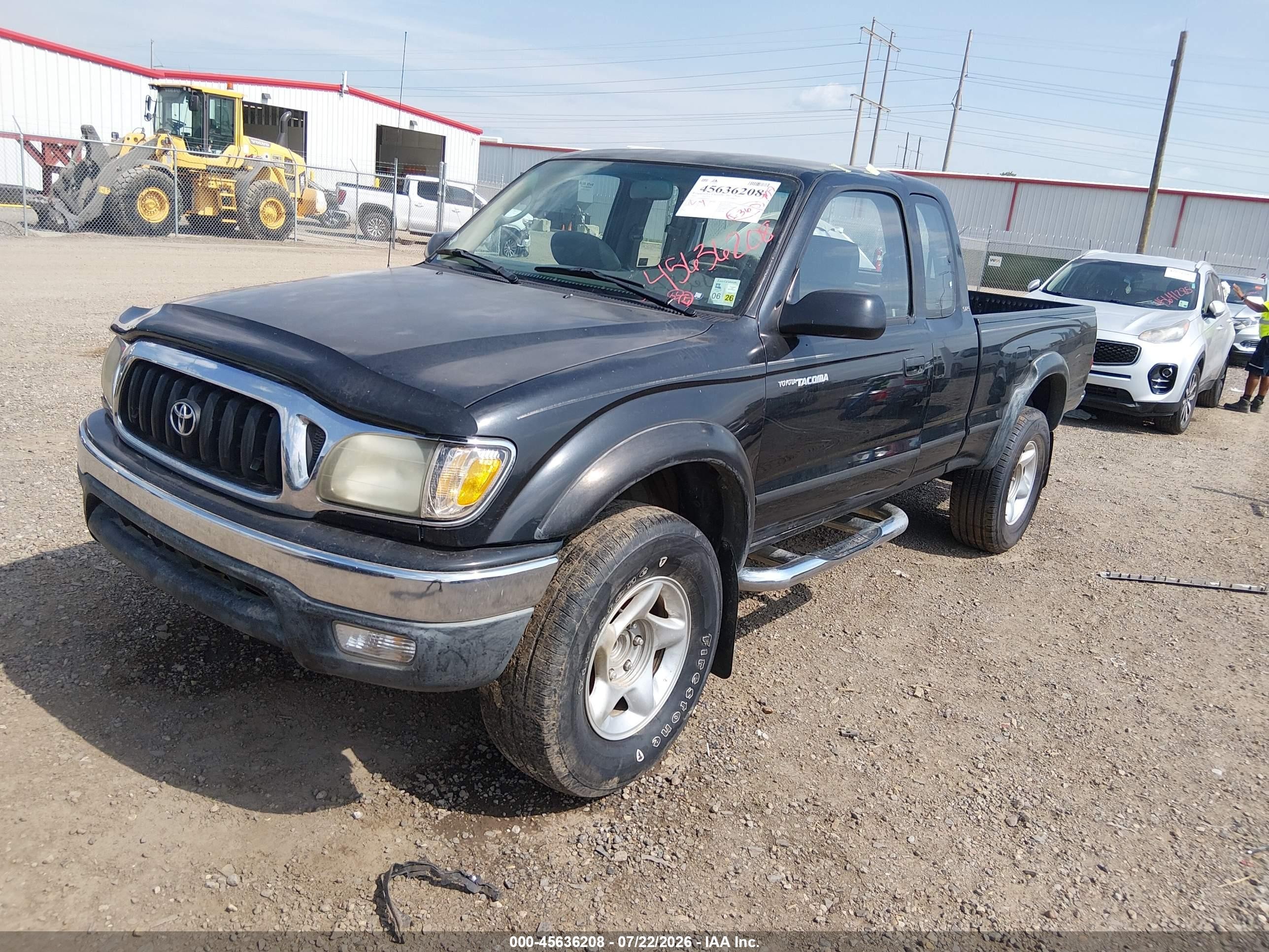 2002 Toyota Tacoma Prerunner Черный vin: 5TESM92N42Z055337