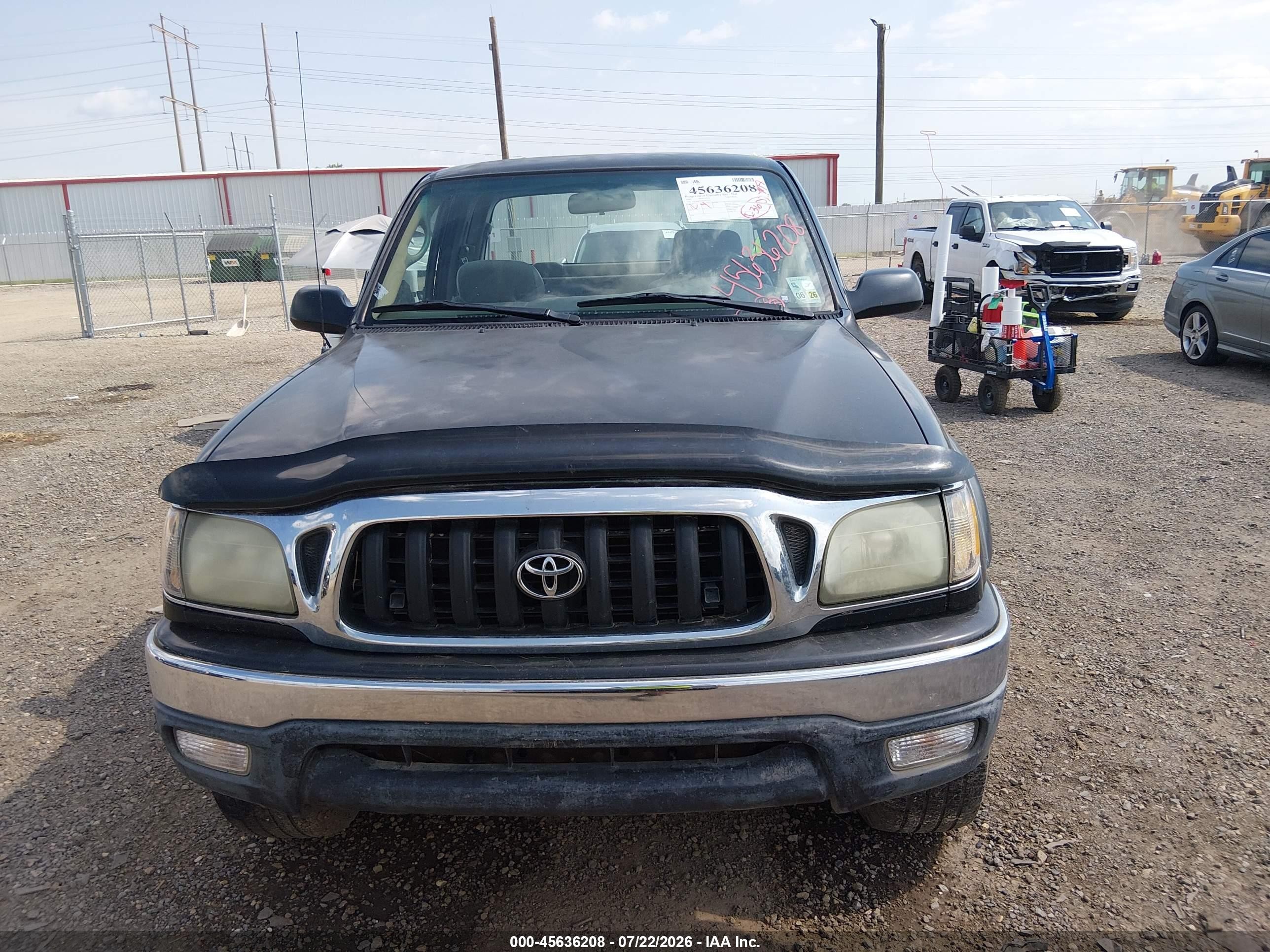2002 Toyota Tacoma Prerunner Черный vin: 5TESM92N42Z055337