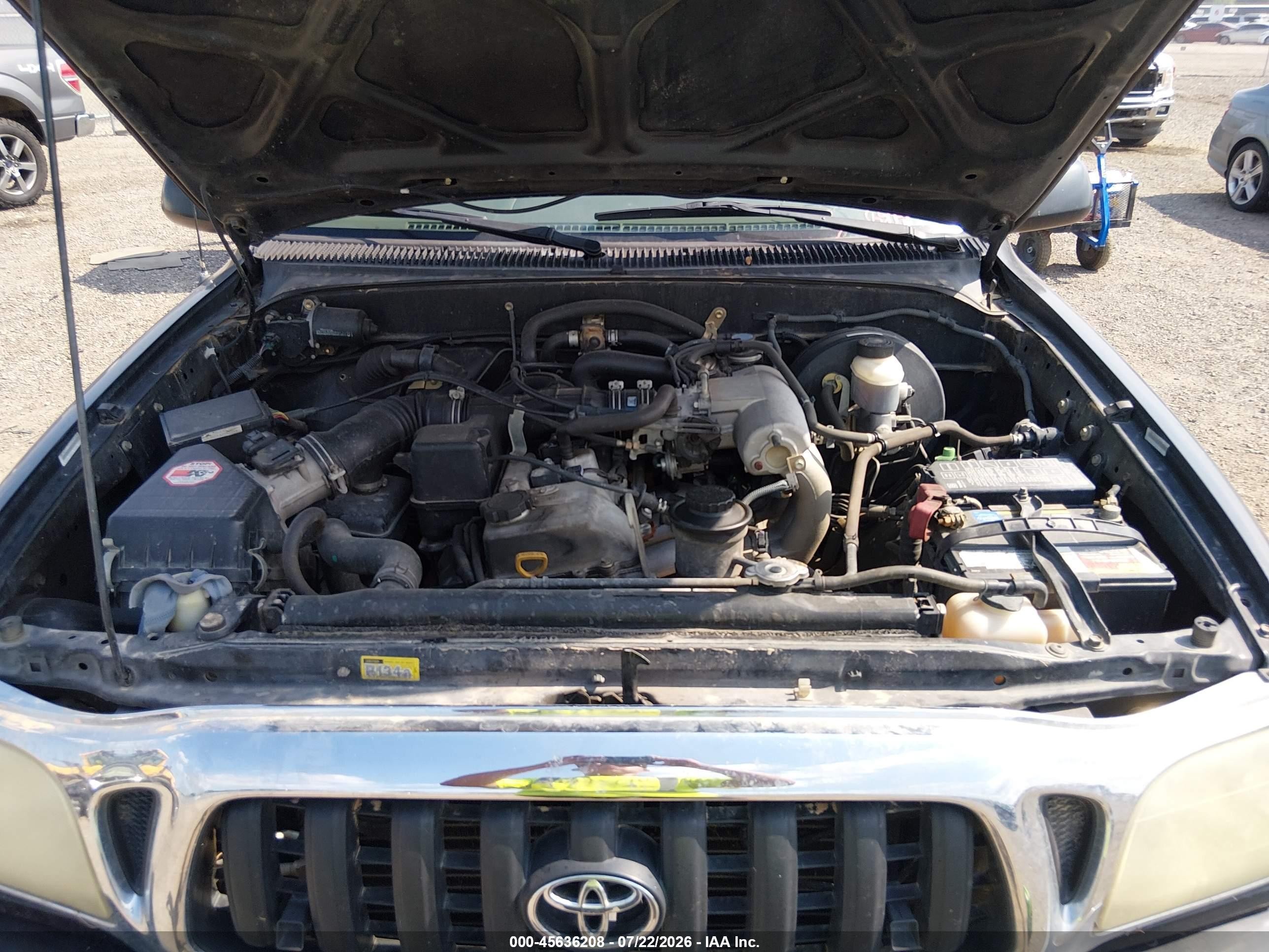 2002 Toyota Tacoma Prerunner Черный vin: 5TESM92N42Z055337