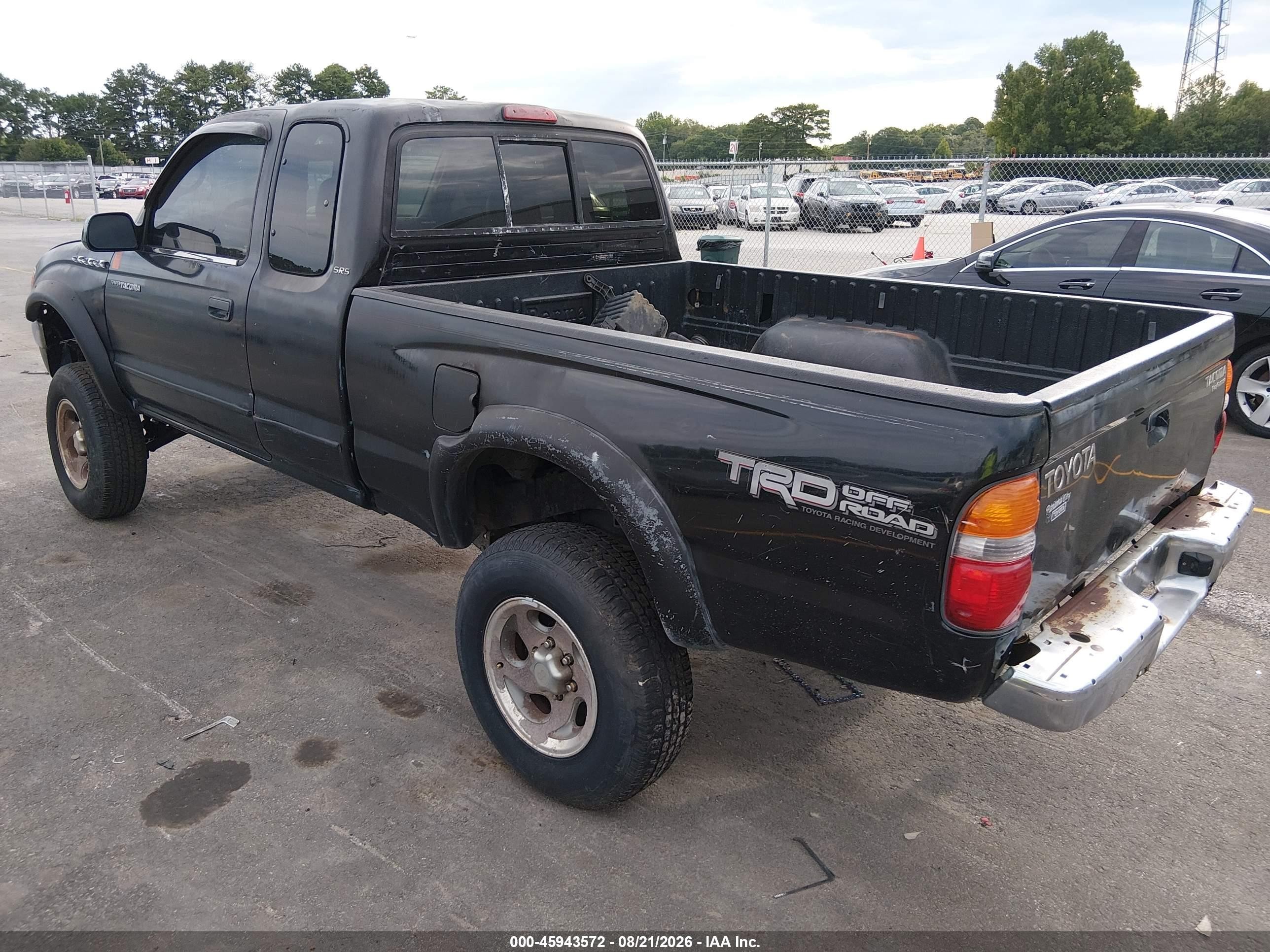 2002 Toyota Tacoma Prerunner Black vin: 5TESM92N42Z086376