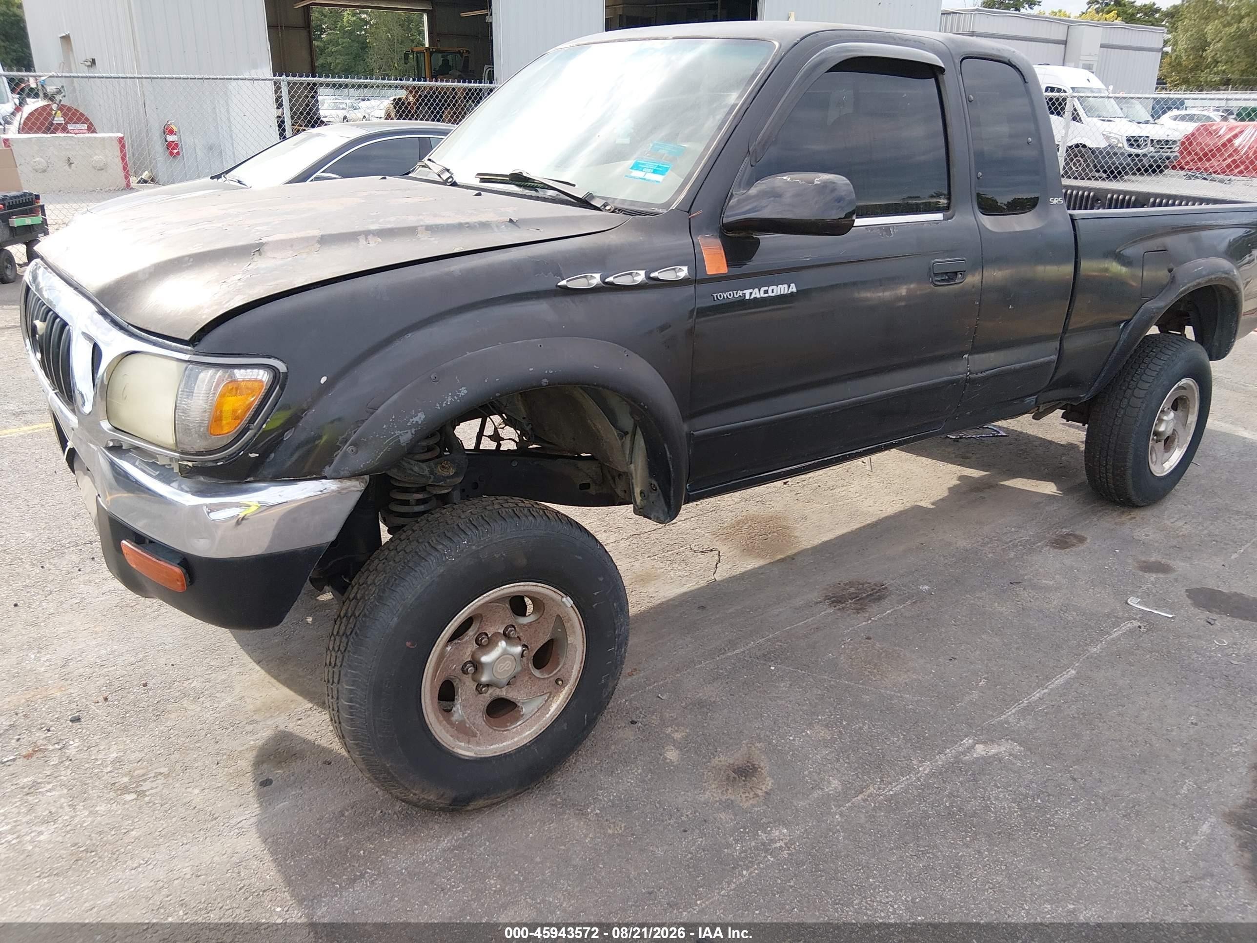 2002 Toyota Tacoma Prerunner Black vin: 5TESM92N42Z086376