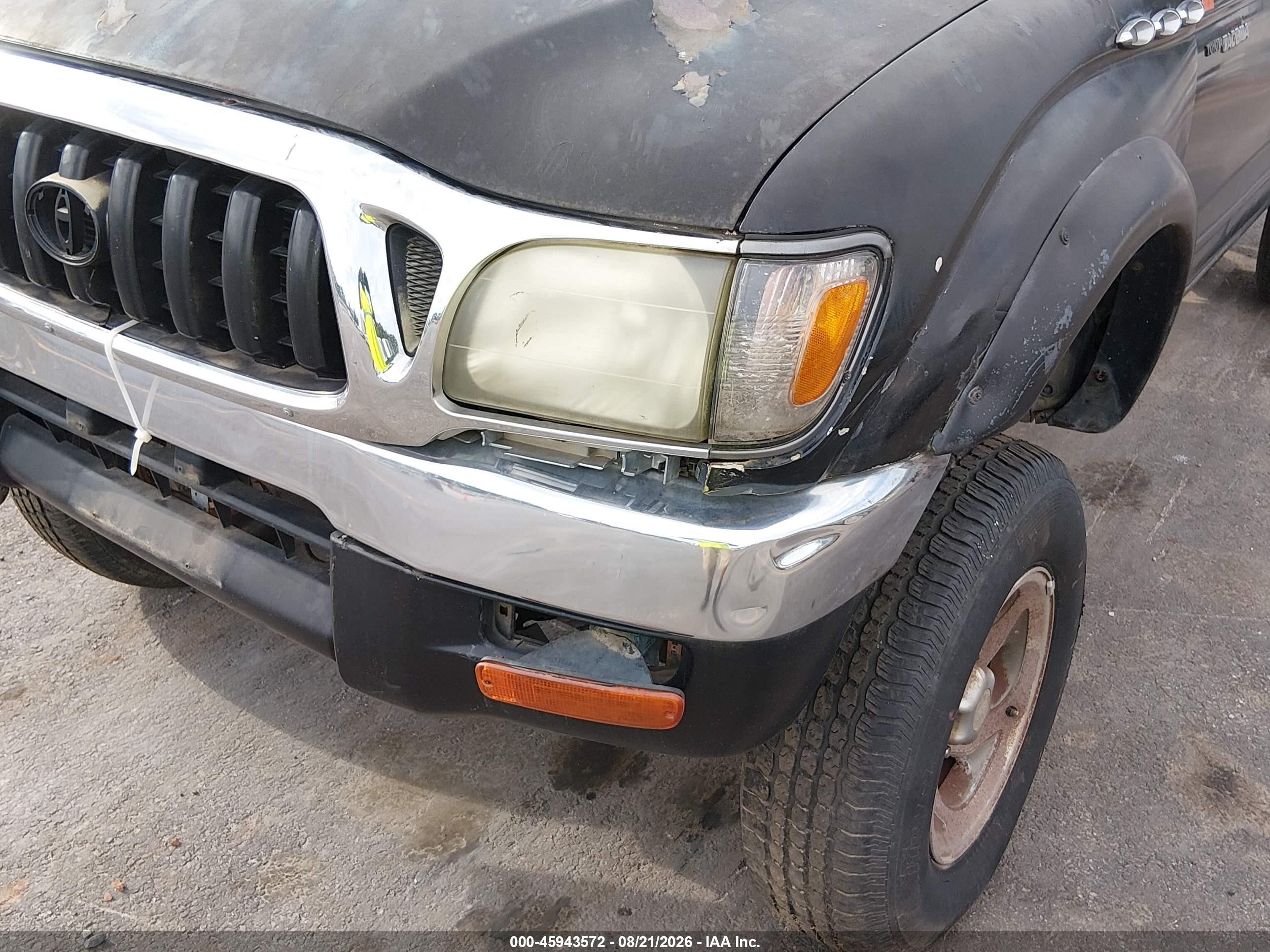 2002 Toyota Tacoma Prerunner Black vin: 5TESM92N42Z086376
