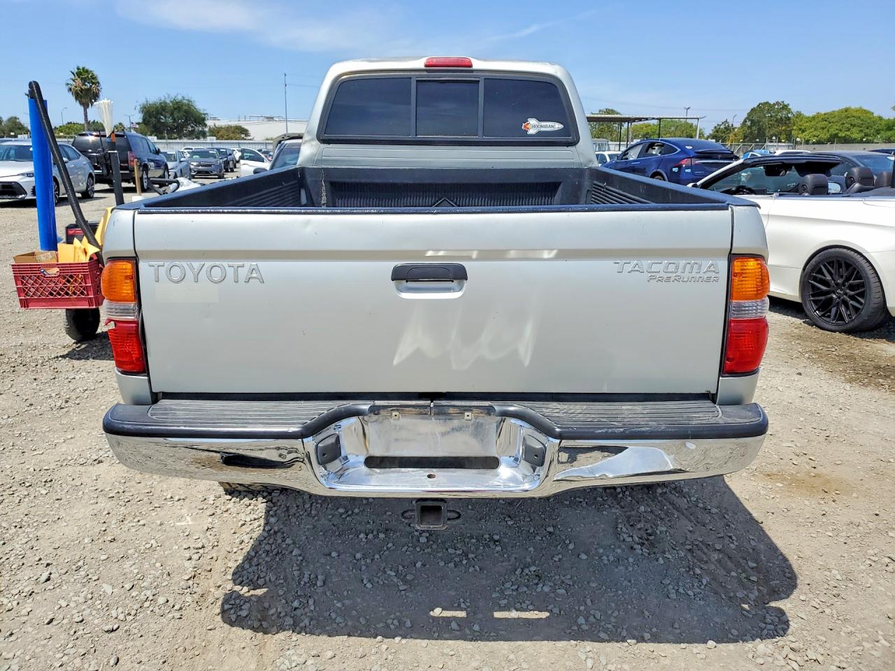 2004 Toyota Tacoma Xtracab Prerunner Silver vin: 5TESM92N44Z339022