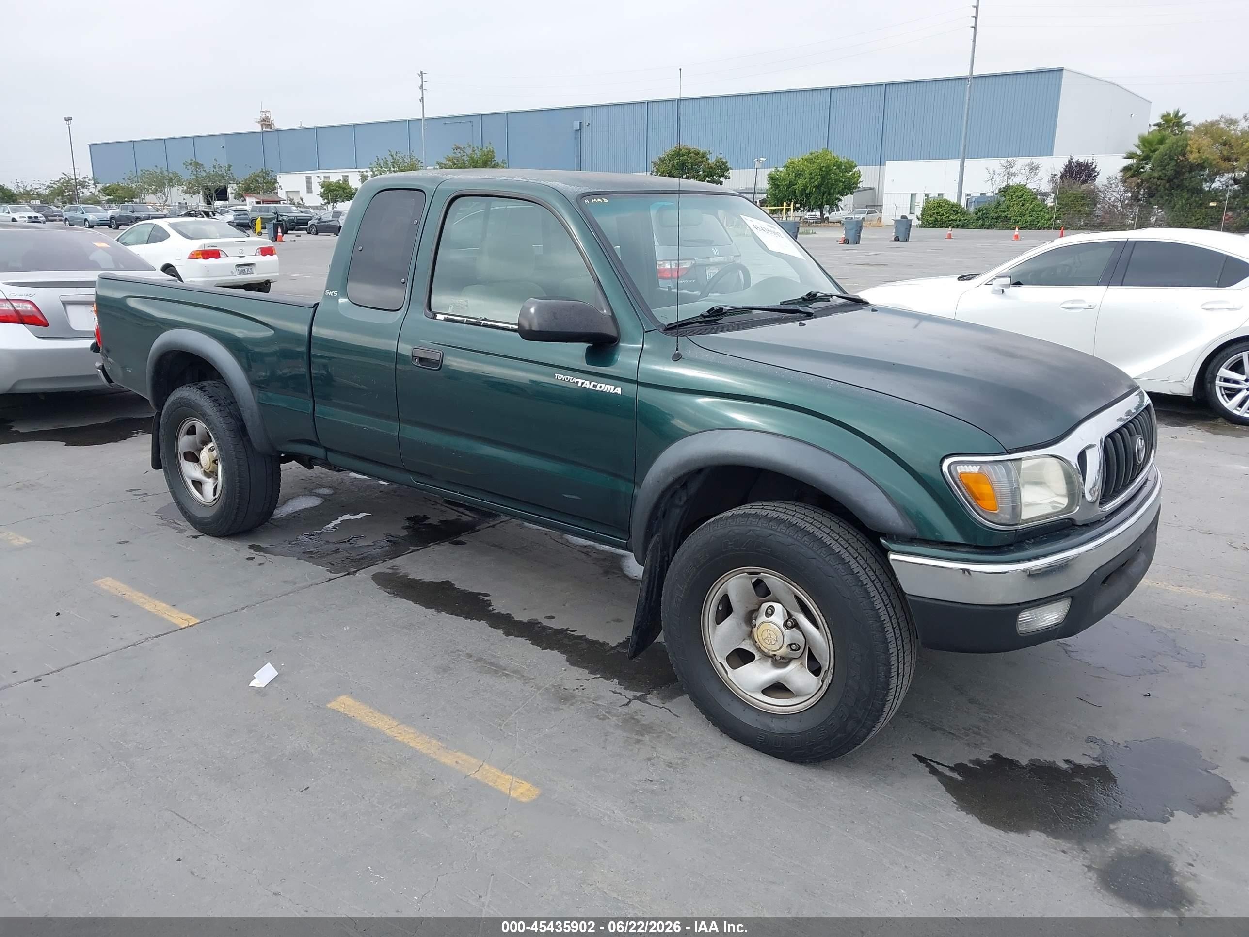2004 Toyota Tacoma Prerunner Green vin: 5TESM92N54Z373700