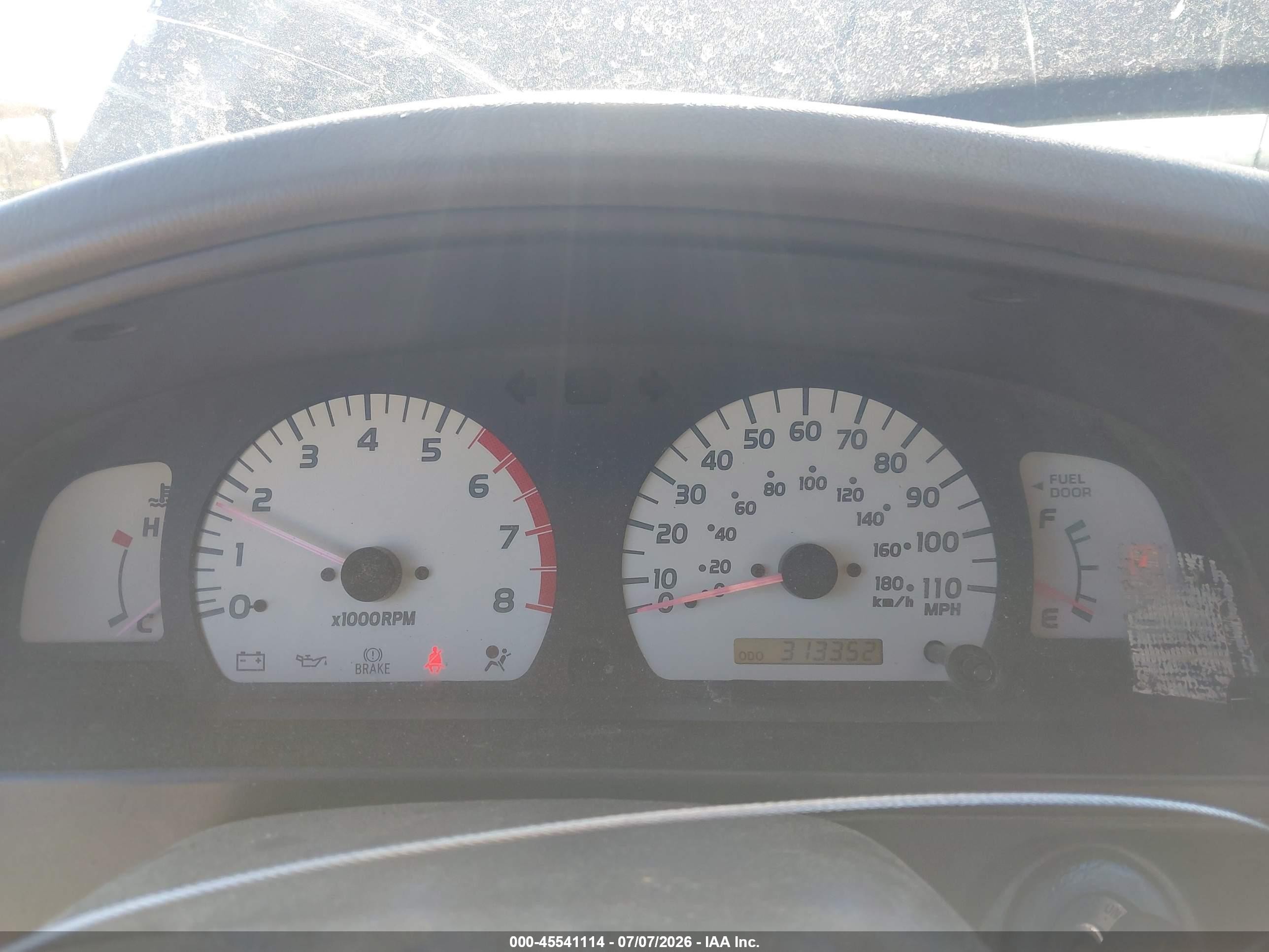 2001 Toyota Tacoma Prerunner Silver vin: 5TESM92N61Z870069