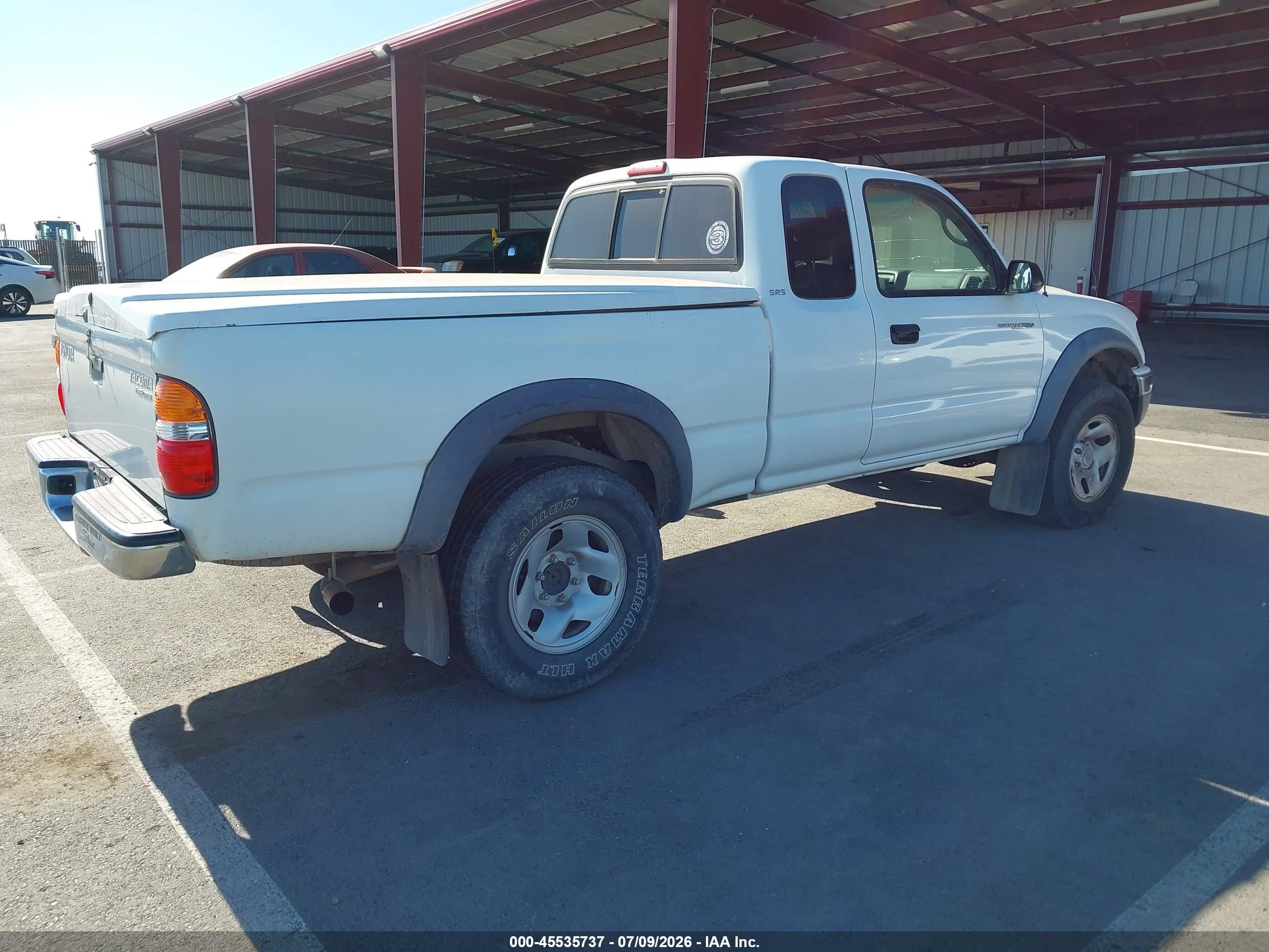 2002 Toyota Tacoma Prerunner Белый vin: 5TESM92N62Z025076