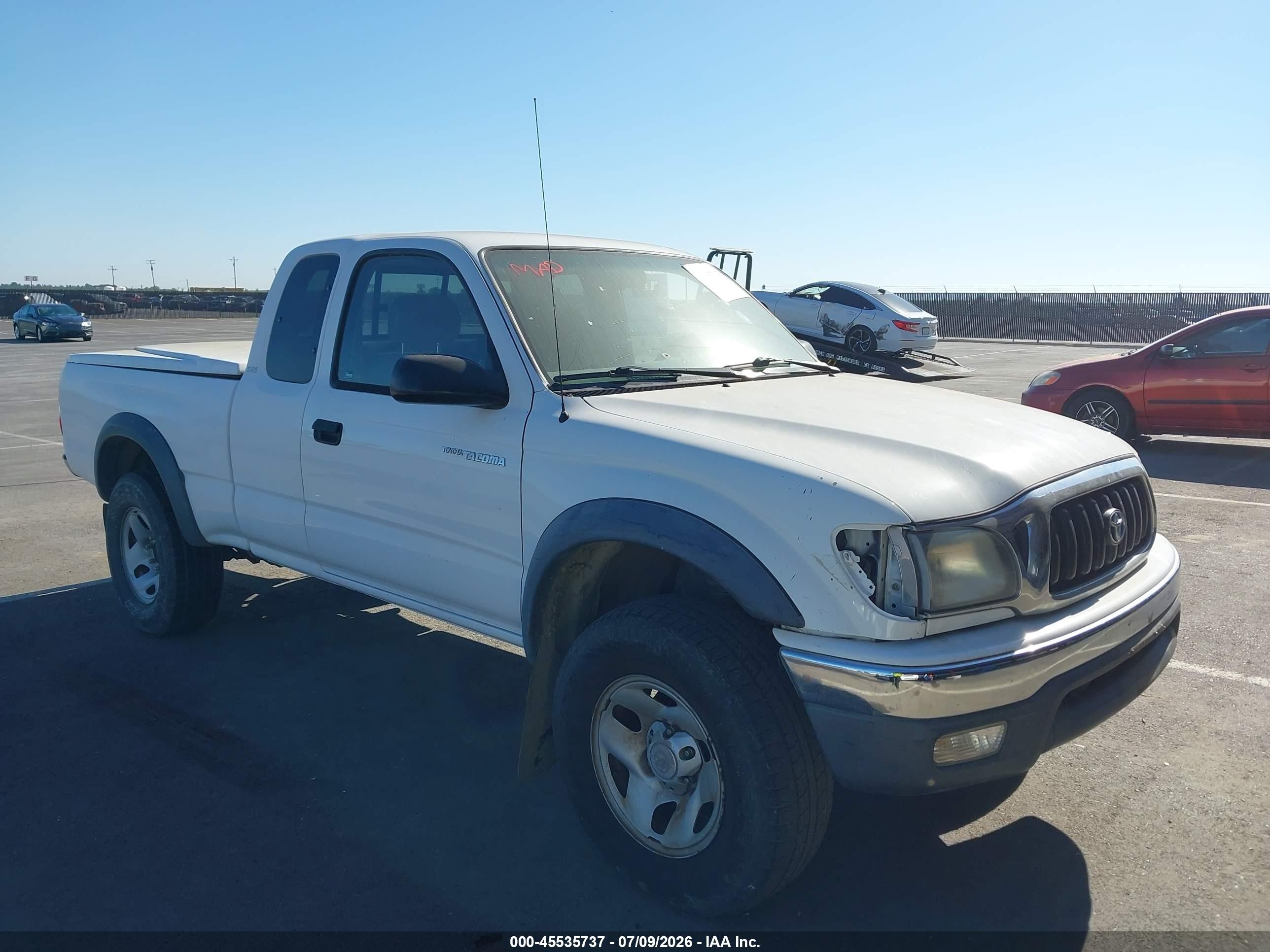 2002 Toyota Tacoma Prerunner Белый vin: 5TESM92N62Z025076
