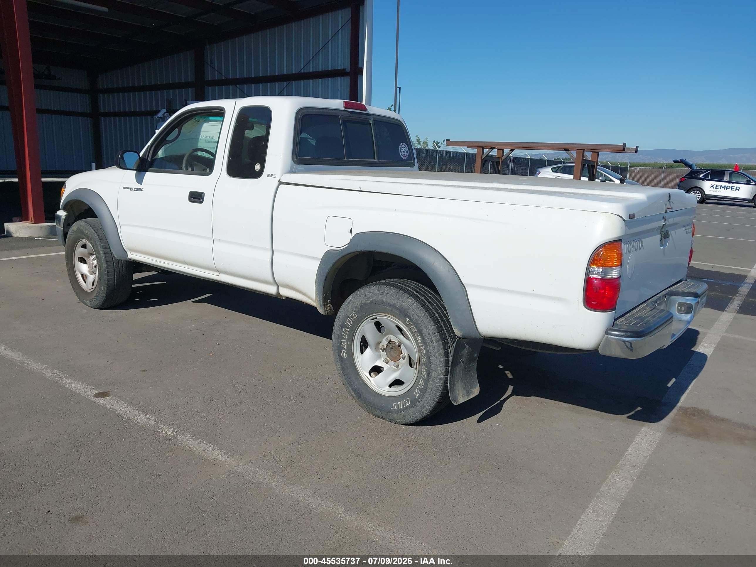 2002 Toyota Tacoma Prerunner Белый vin: 5TESM92N62Z025076