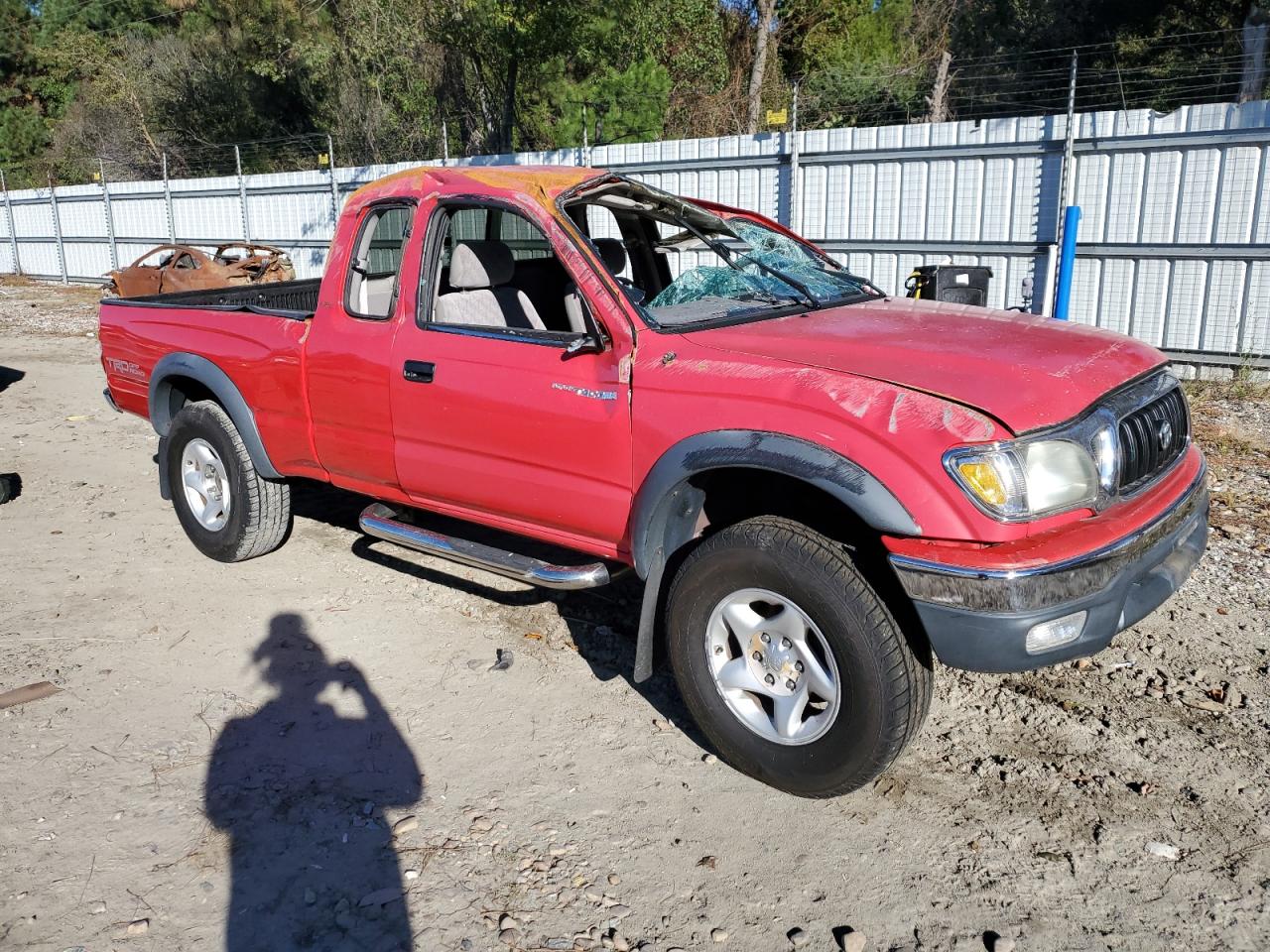 2002 Toyota Tacoma Xtracab Prerunner Красный vin: 5TESM92N62Z039267