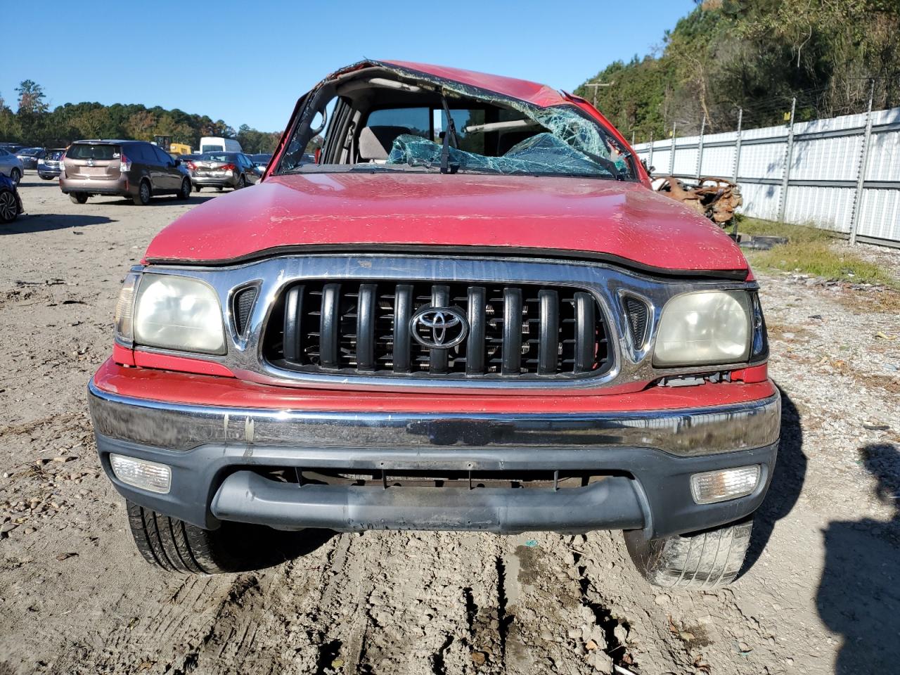 2002 Toyota Tacoma Xtracab Prerunner Красный vin: 5TESM92N62Z039267