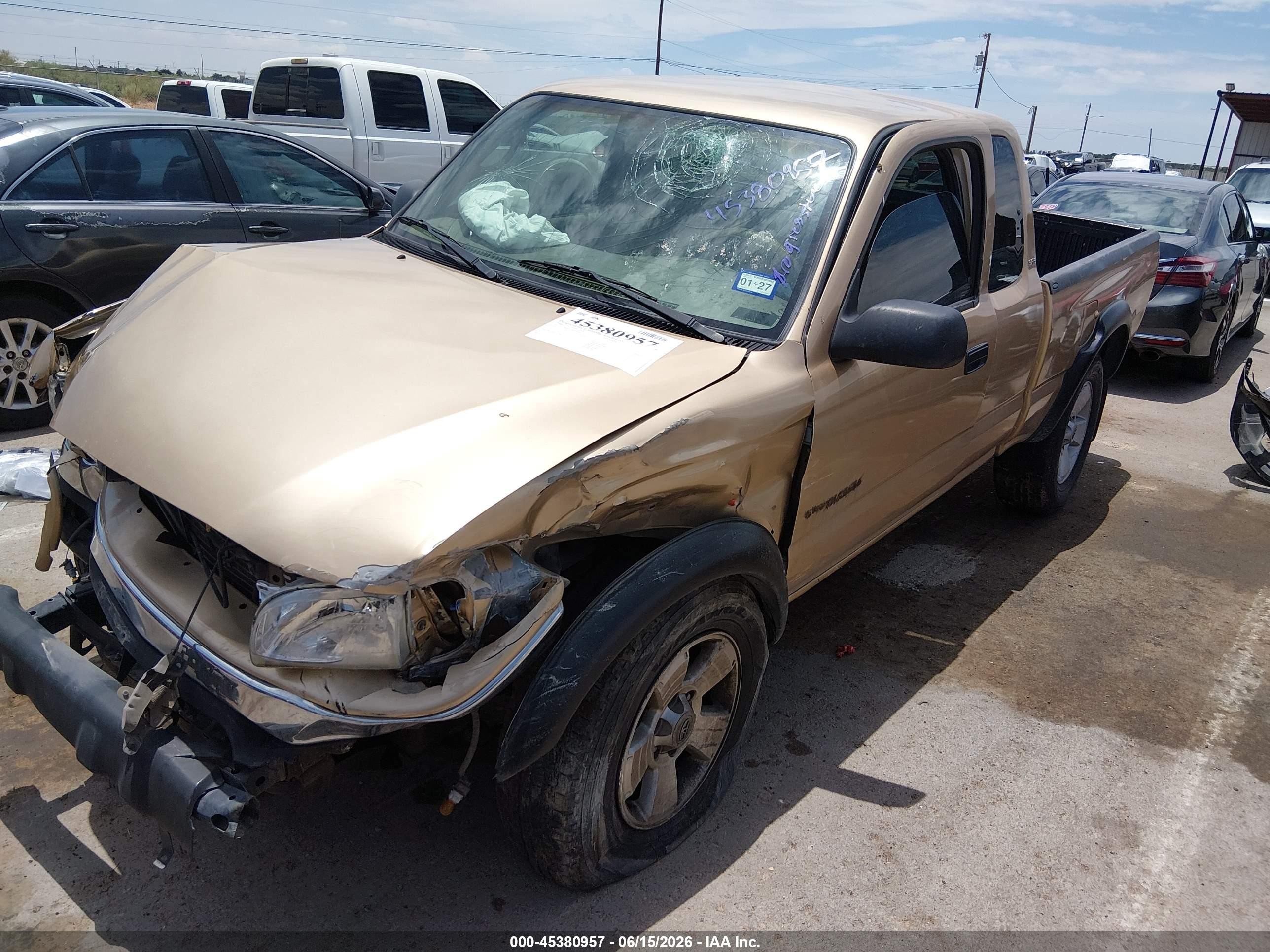 2004 Toyota Tacoma Prerunner Gold vin: 5TESM92N74Z458442
