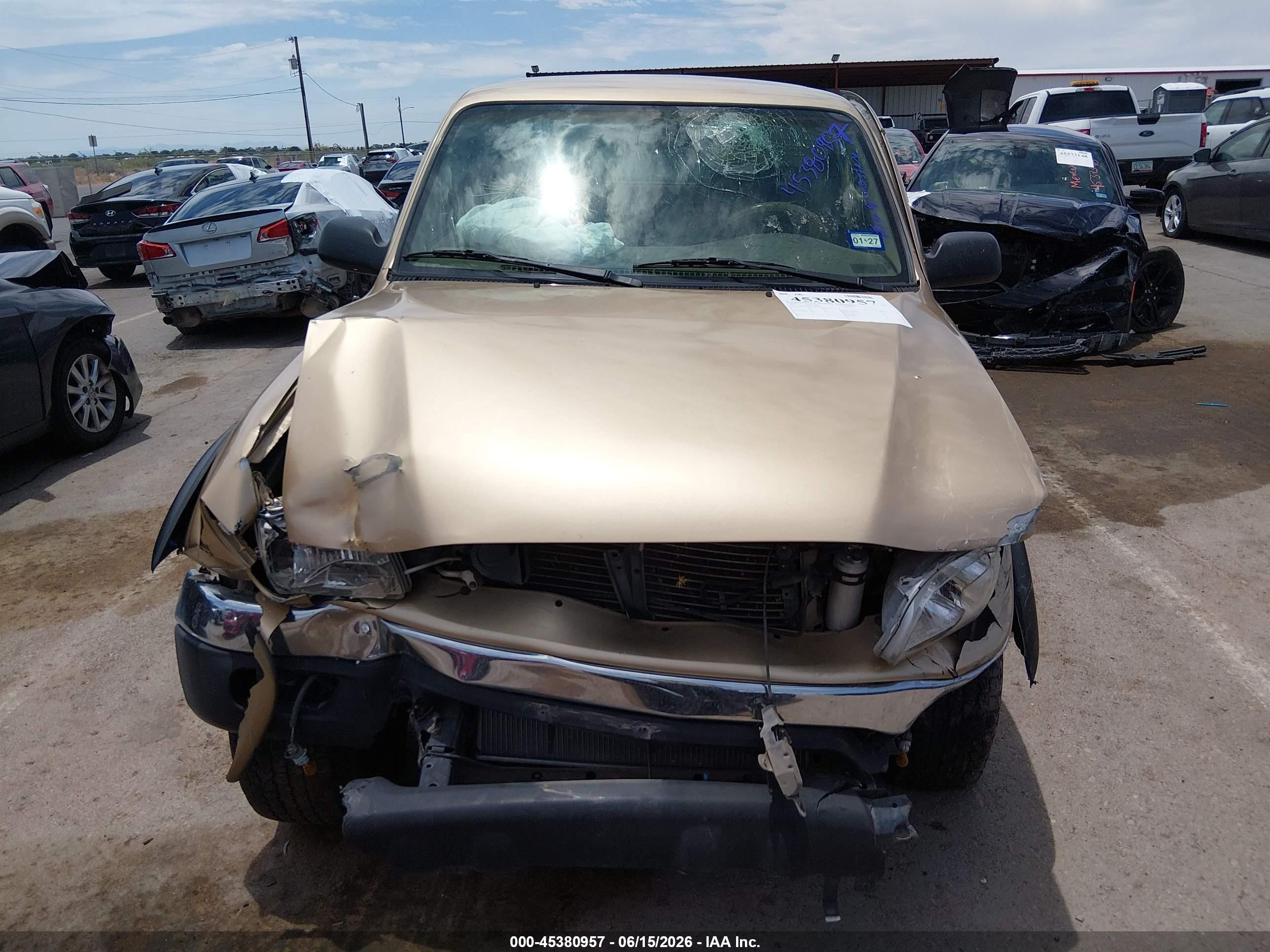 2004 Toyota Tacoma Prerunner Gold vin: 5TESM92N74Z458442