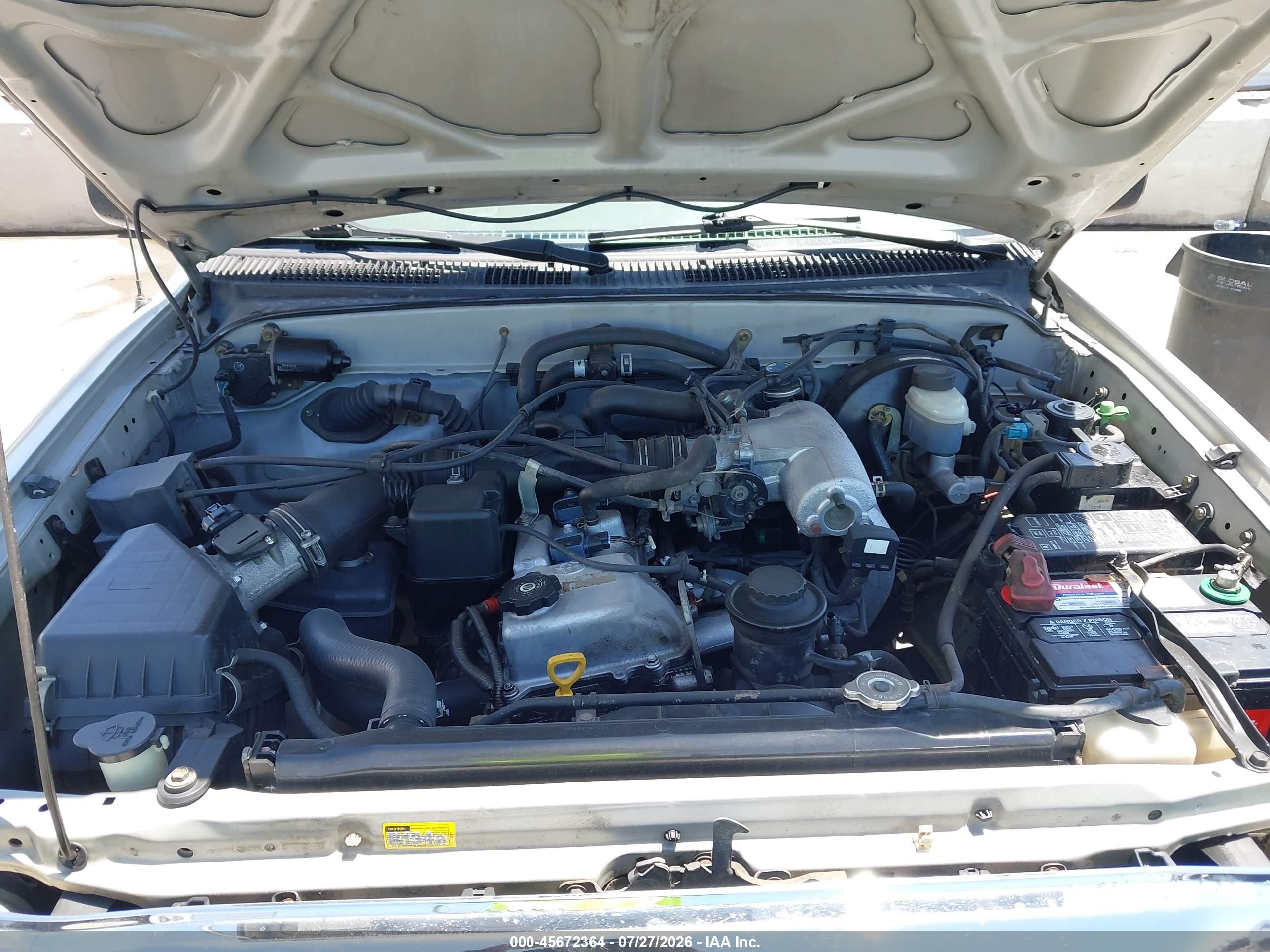 2001 Toyota Tacoma Prerunner Silver vin: 5TESM92N81Z843245