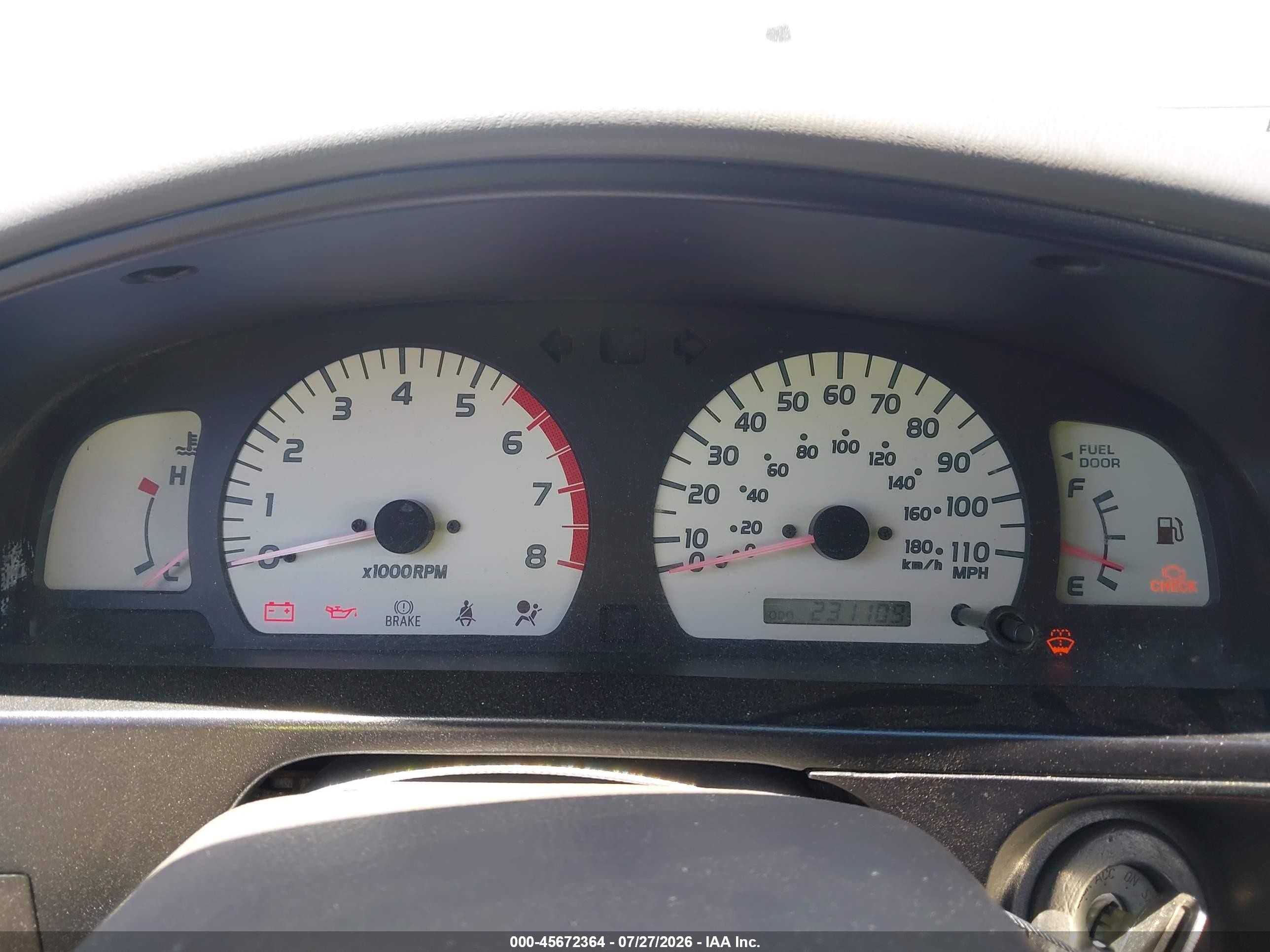 2001 Toyota Tacoma Prerunner Silver vin: 5TESM92N81Z843245