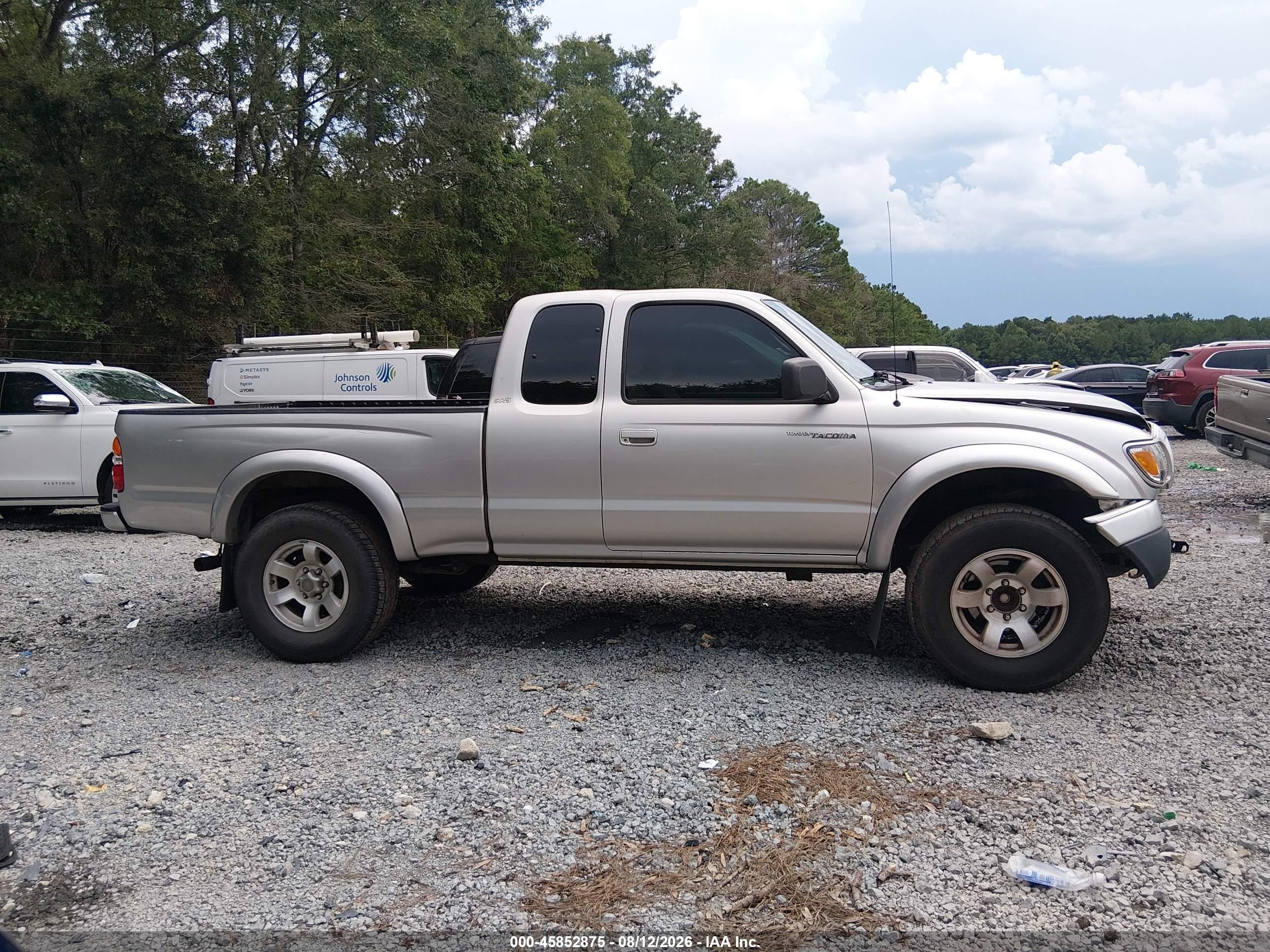 2002 Toyota Tacoma Prerunner Silver vin: 5TESM92N92Z130694