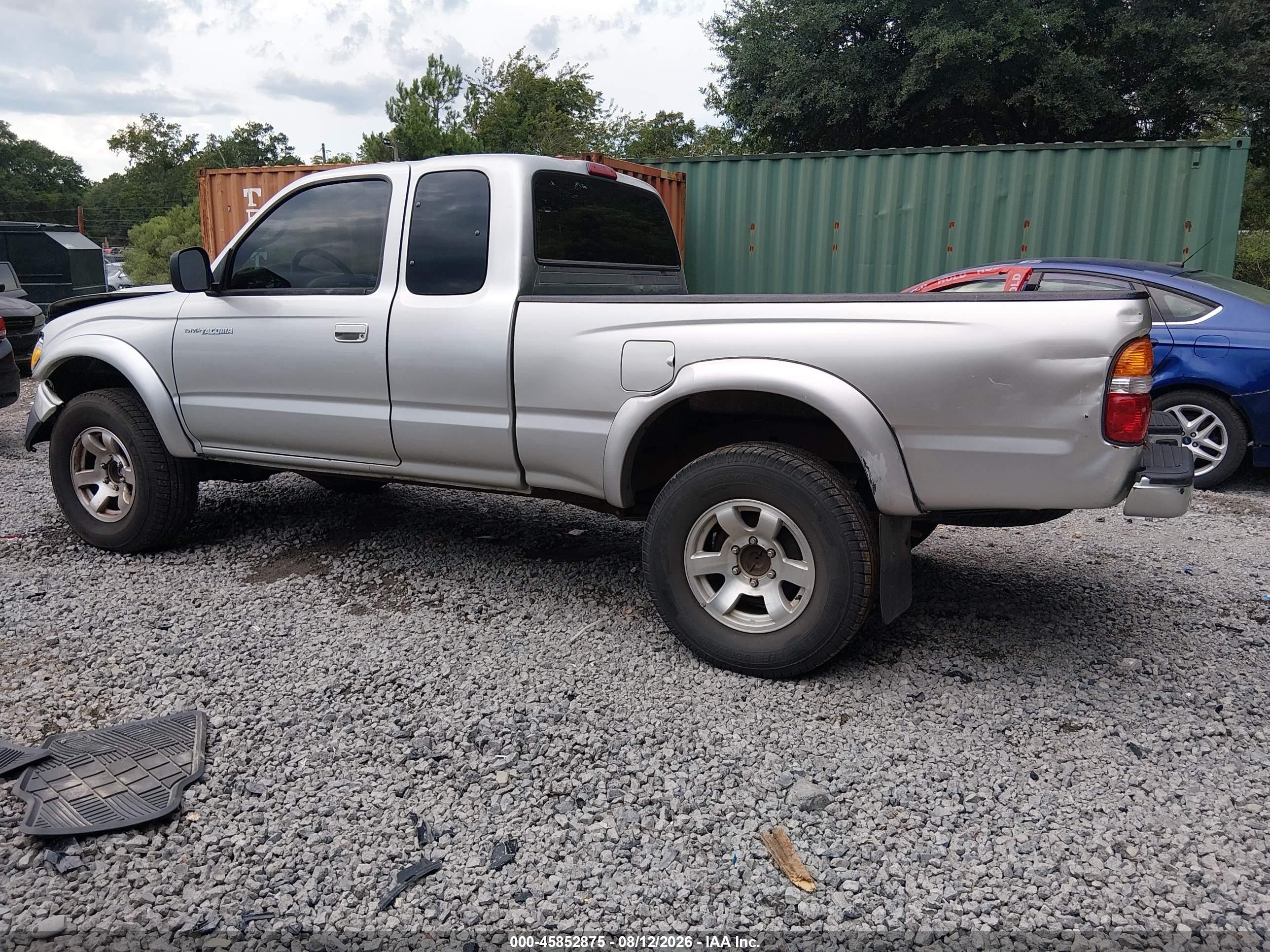 2002 Toyota Tacoma Prerunner Silver vin: 5TESM92N92Z130694