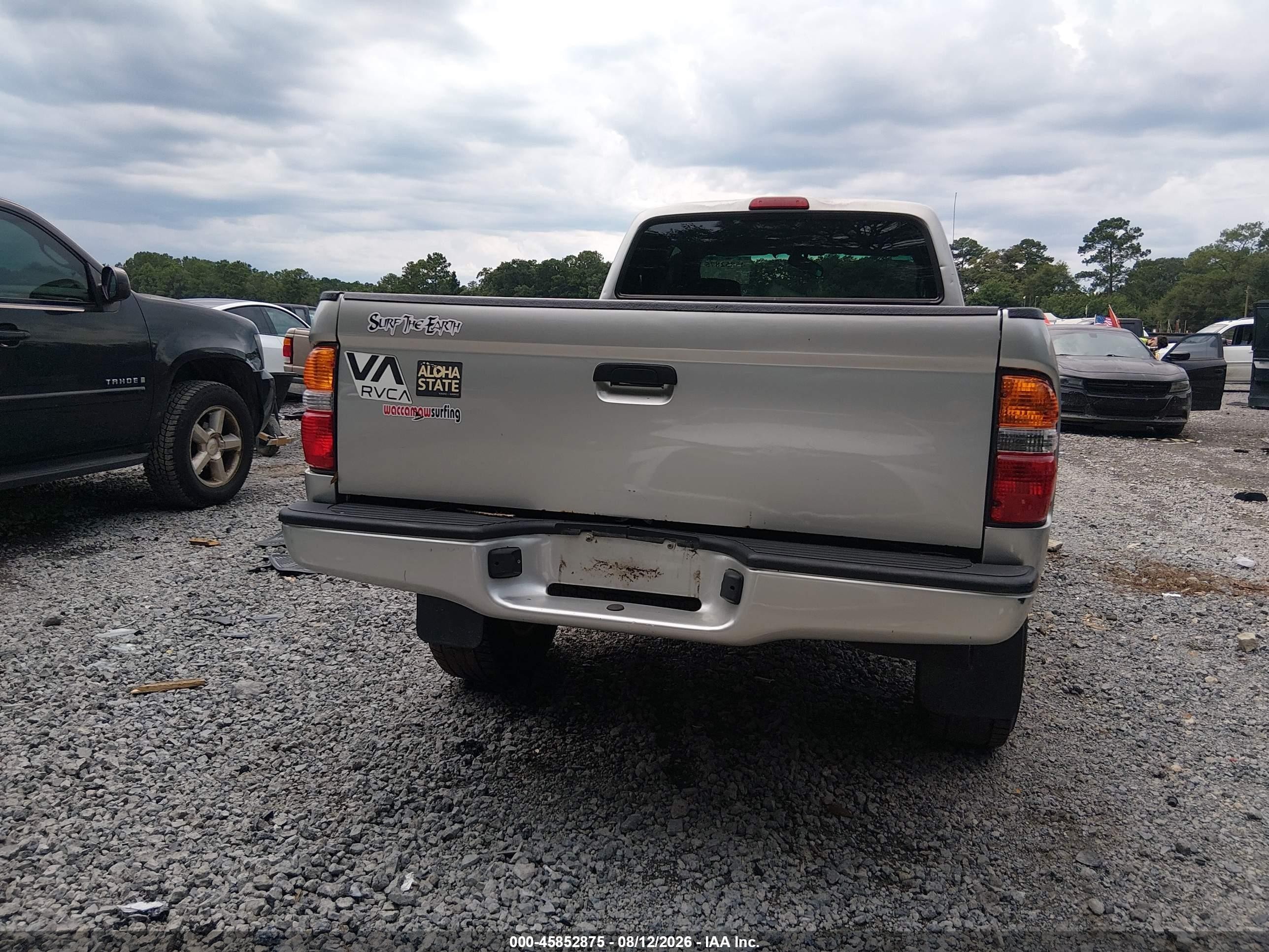 2002 Toyota Tacoma Prerunner Silver vin: 5TESM92N92Z130694