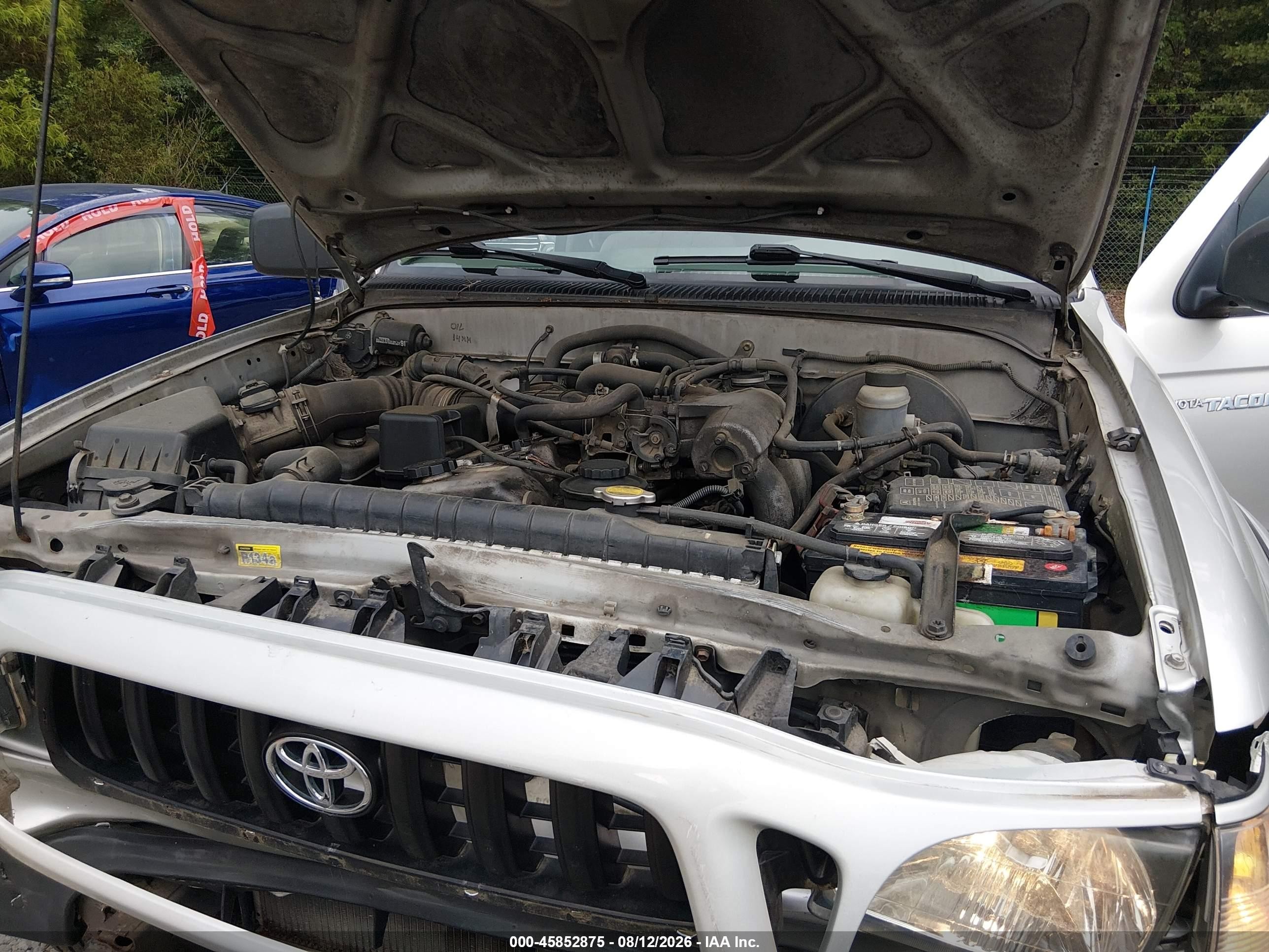 2002 Toyota Tacoma Prerunner Silver vin: 5TESM92N92Z130694