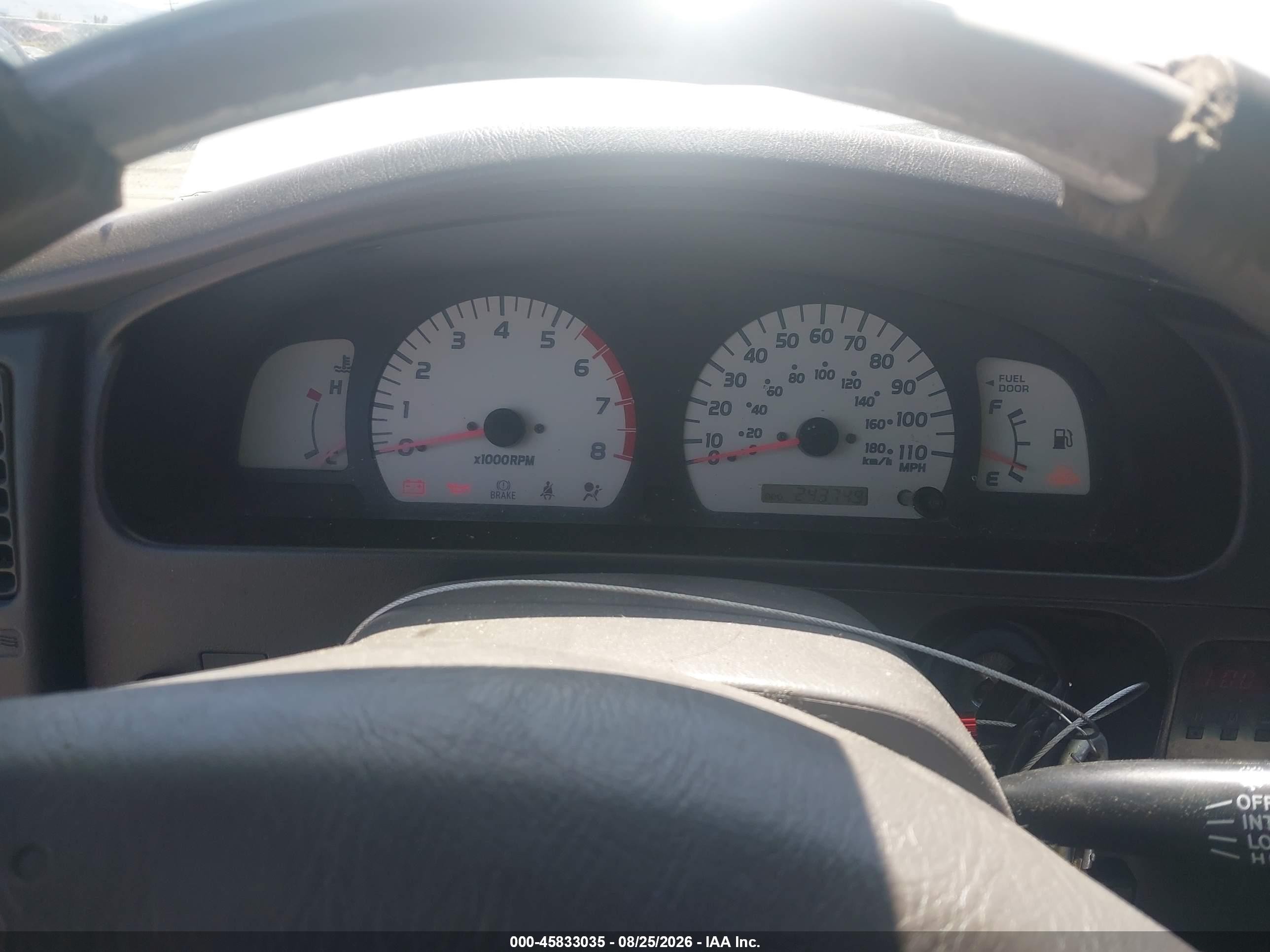 2003 Toyota Tacoma Xtracab Prerunner Silver vin: 5TESM92N93Z228996