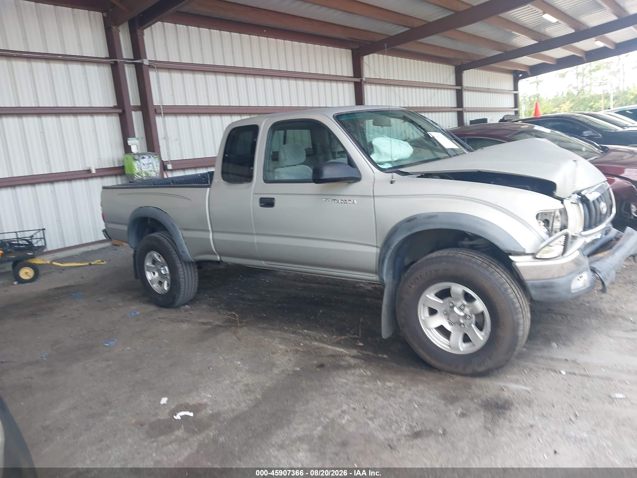 2001 Toyota Tacoma Prerunner Silver vin: 5TESM92NX1Z779239