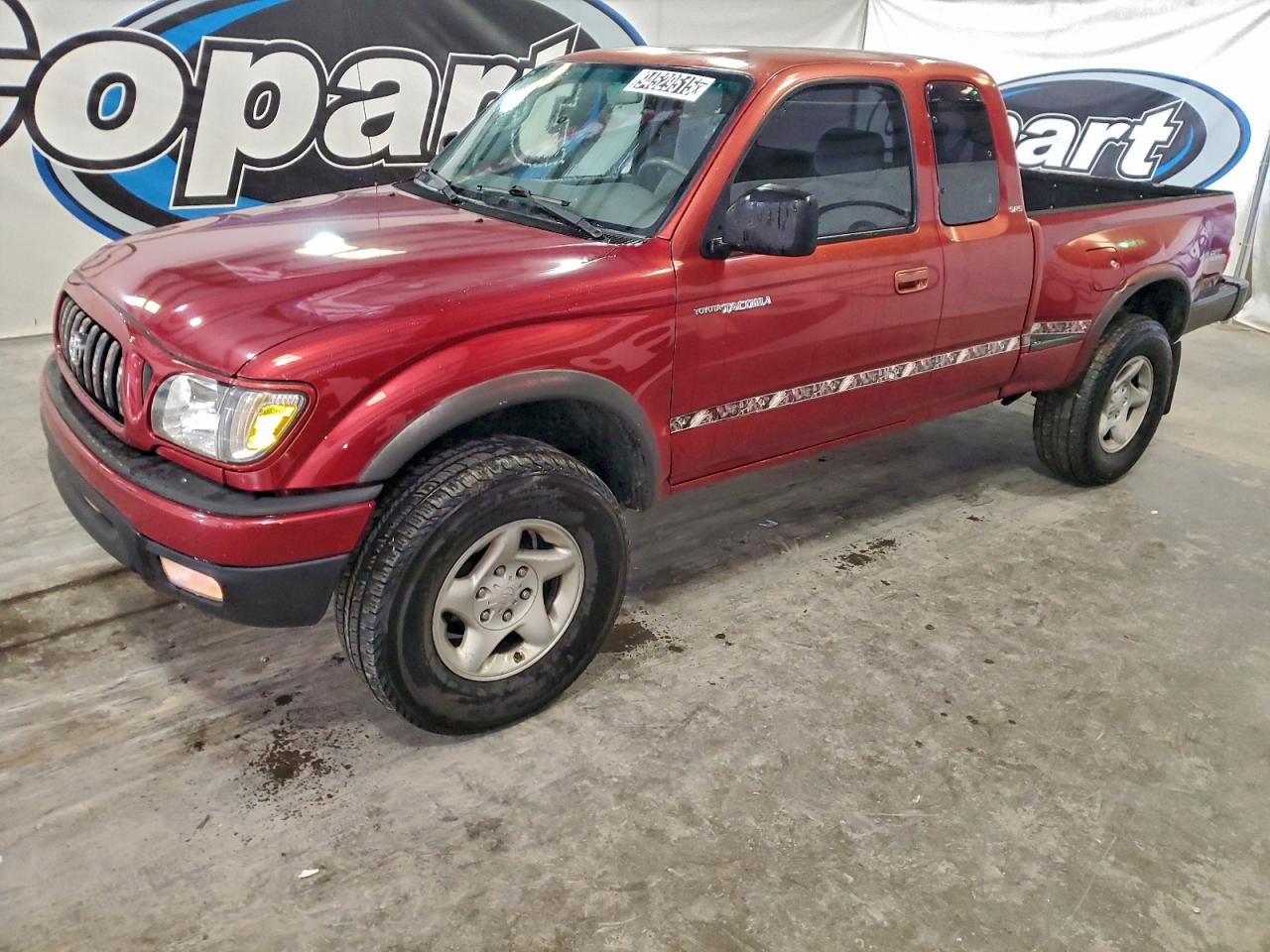 2001 Toyota Tacoma Xtracab Prerunner Maroon vin: 5TESN92N01Z859811