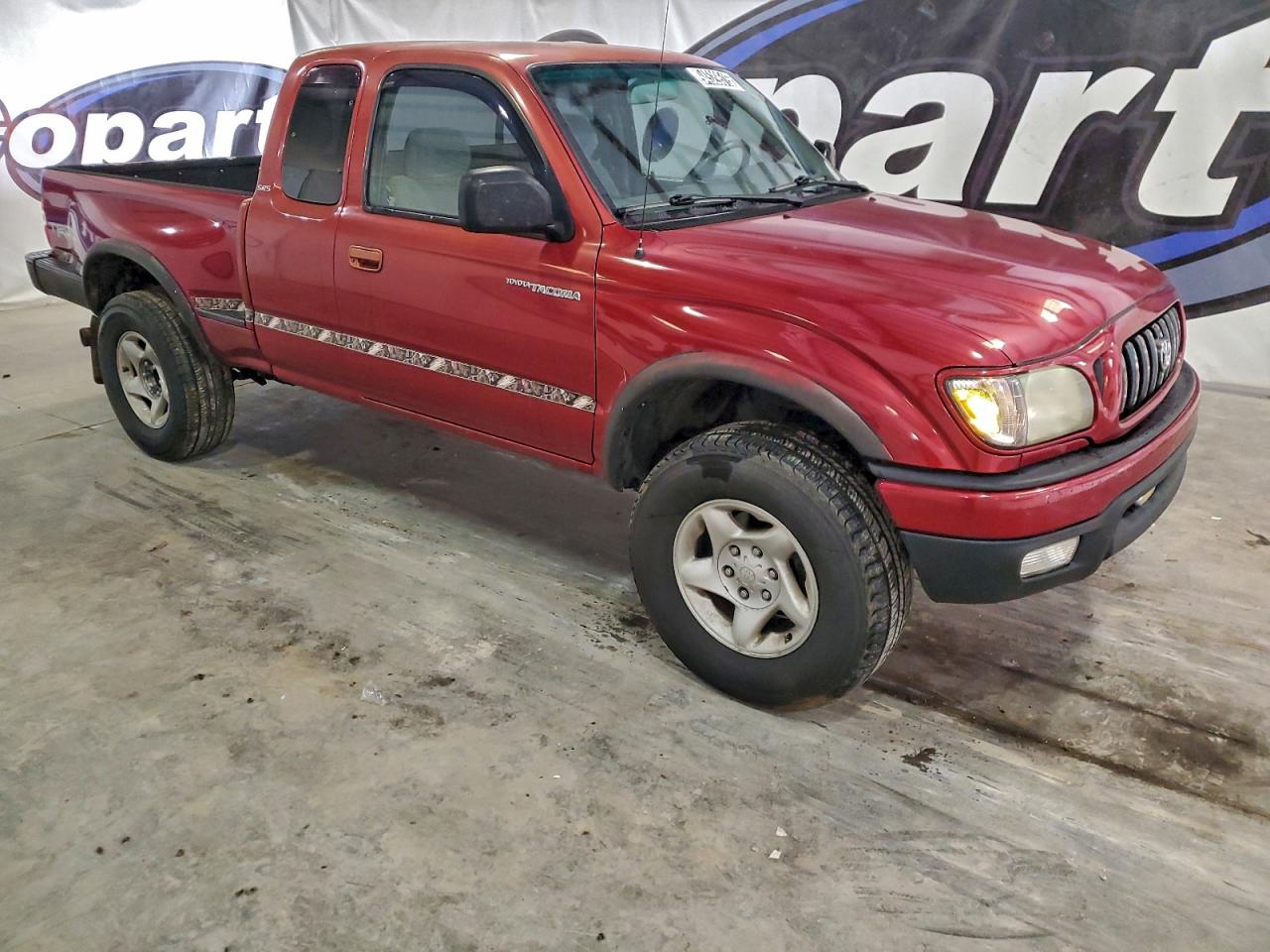 2001 Toyota Tacoma Xtracab Prerunner Maroon vin: 5TESN92N01Z859811