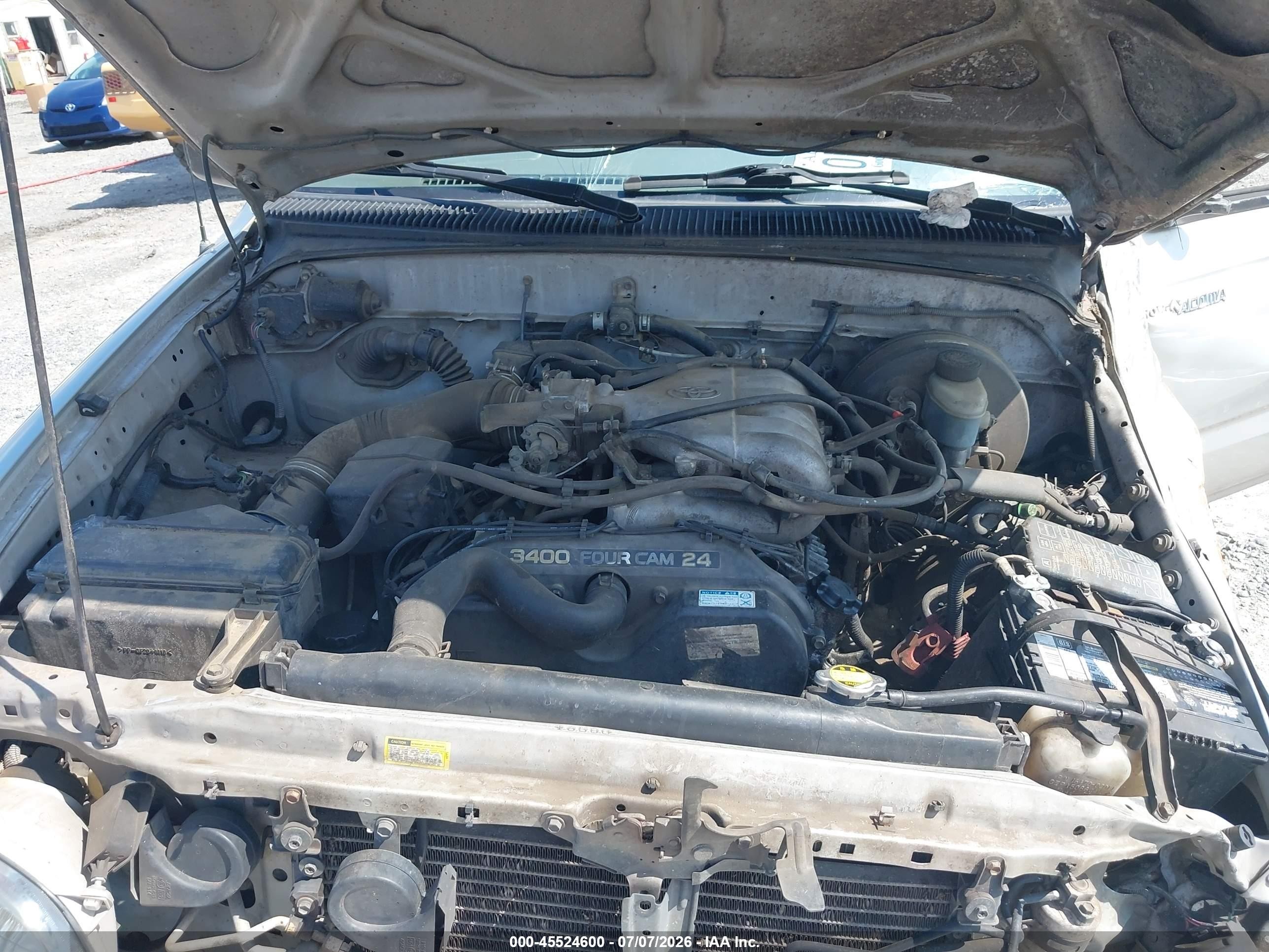 2002 Toyota Tacoma Prerunner V6 Silver vin: 5TESN92N02Z036832