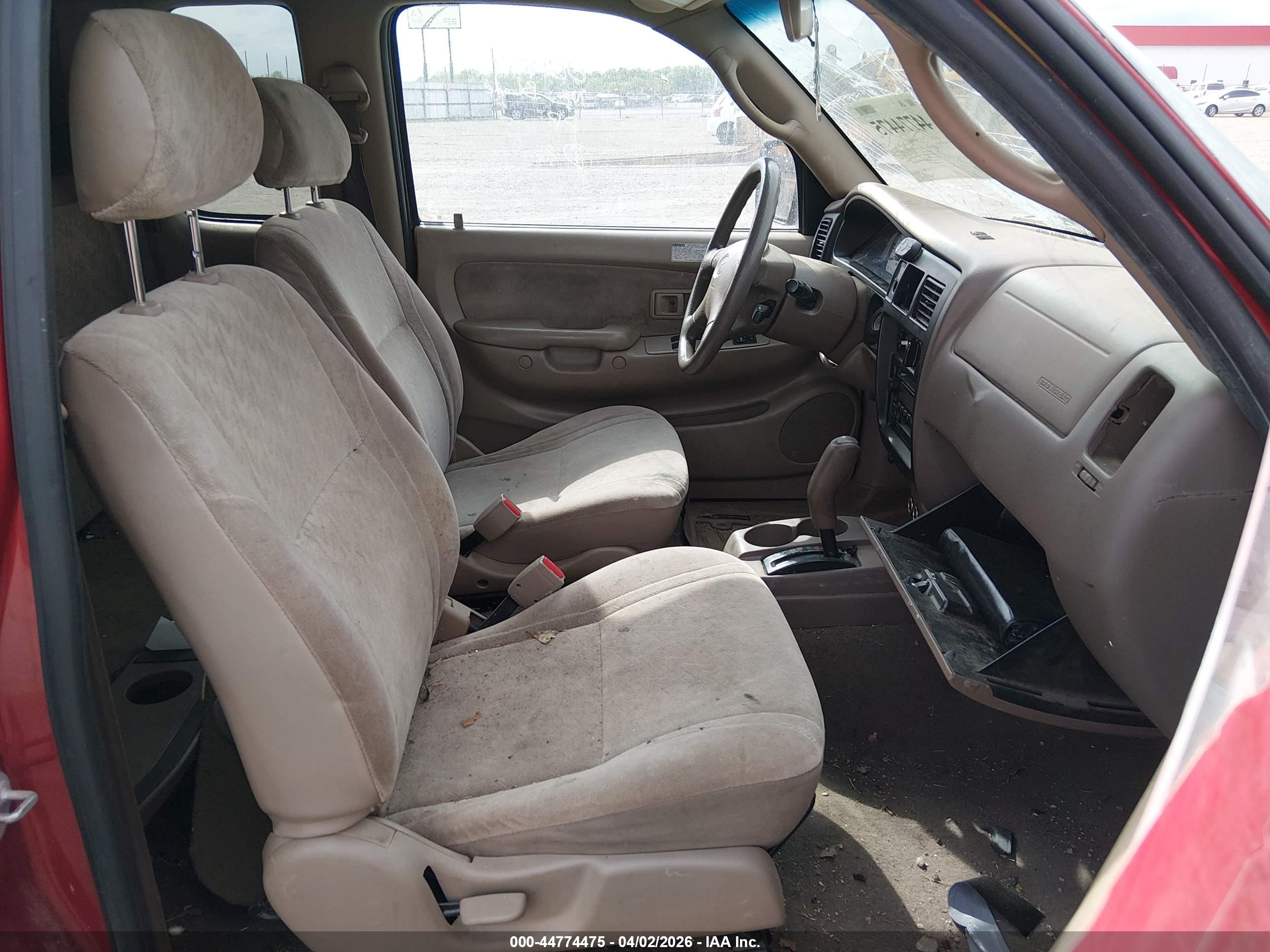 2002 Toyota Tacoma Prerunner V6 Красный vin: 5TESN92N22Z062882