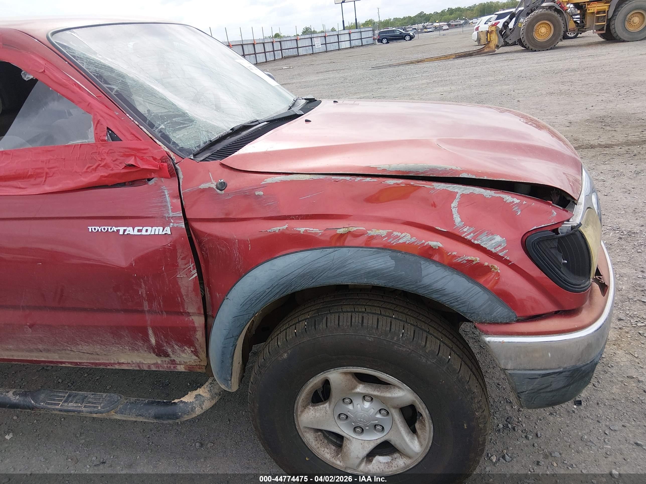 2002 Toyota Tacoma Prerunner V6 Красный vin: 5TESN92N22Z062882