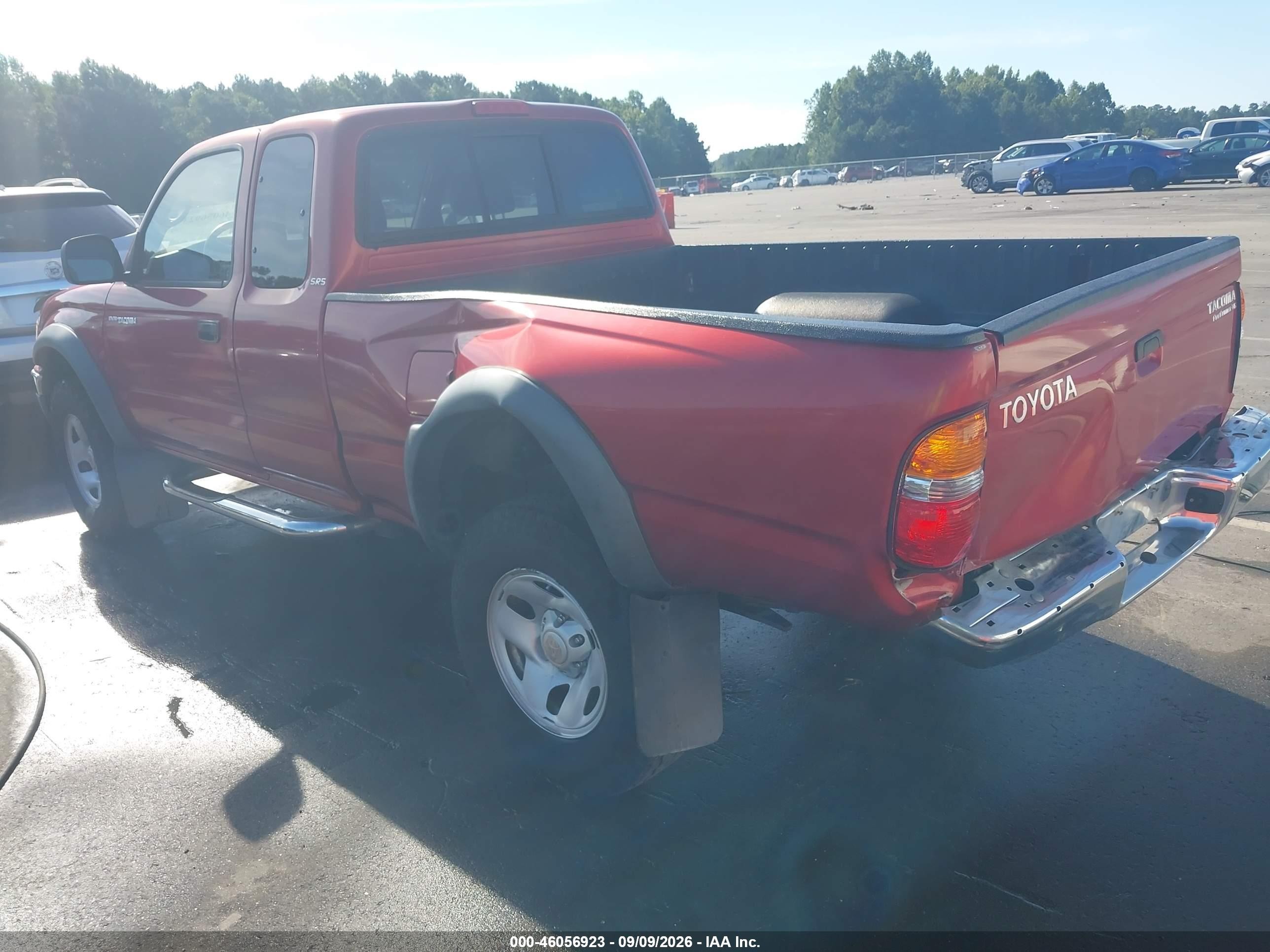 2003 Toyota Tacoma Prerunner V6 Red vin: 5TESN92N23Z158593