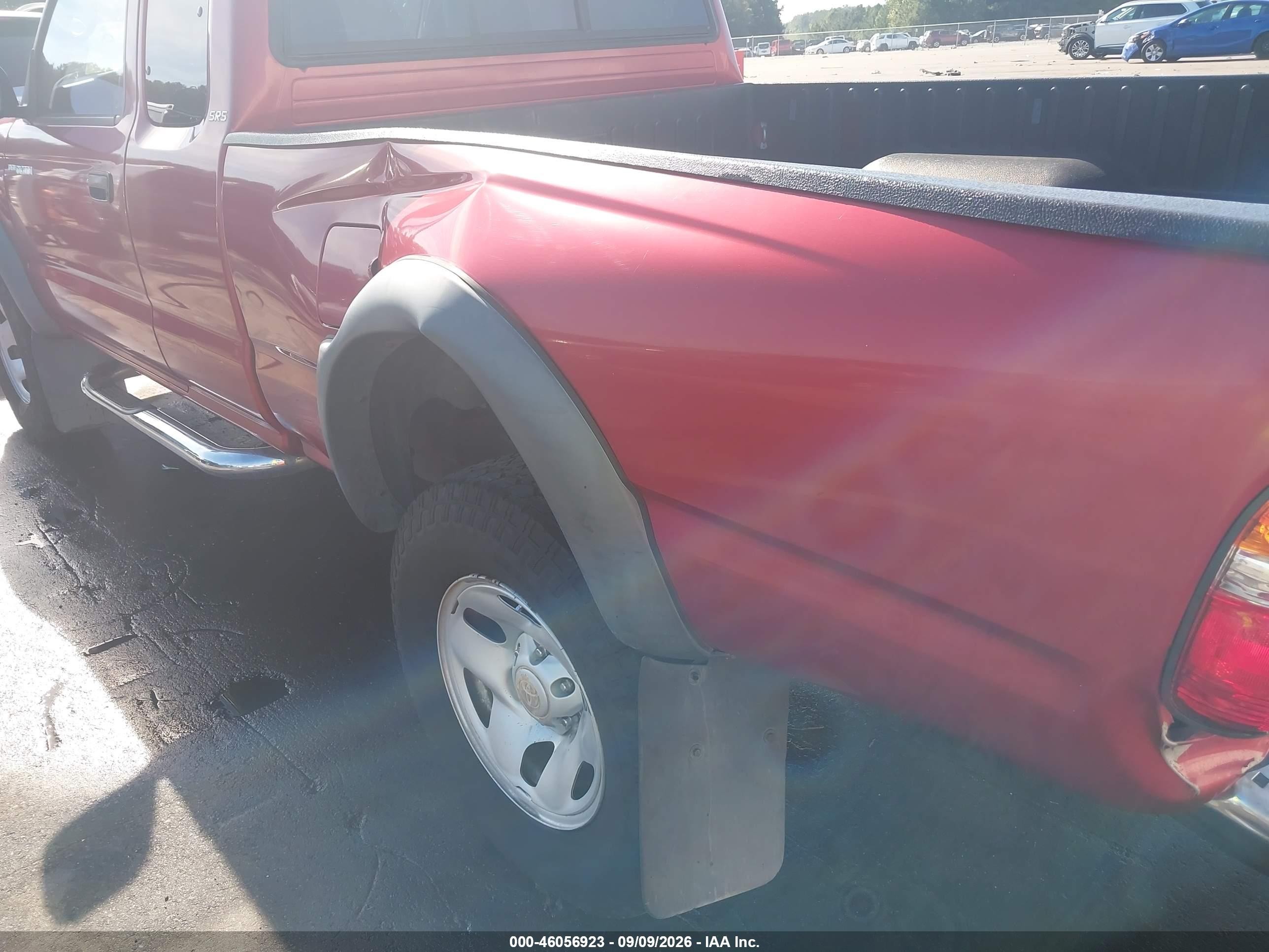 2003 Toyota Tacoma Prerunner V6 Red vin: 5TESN92N23Z158593