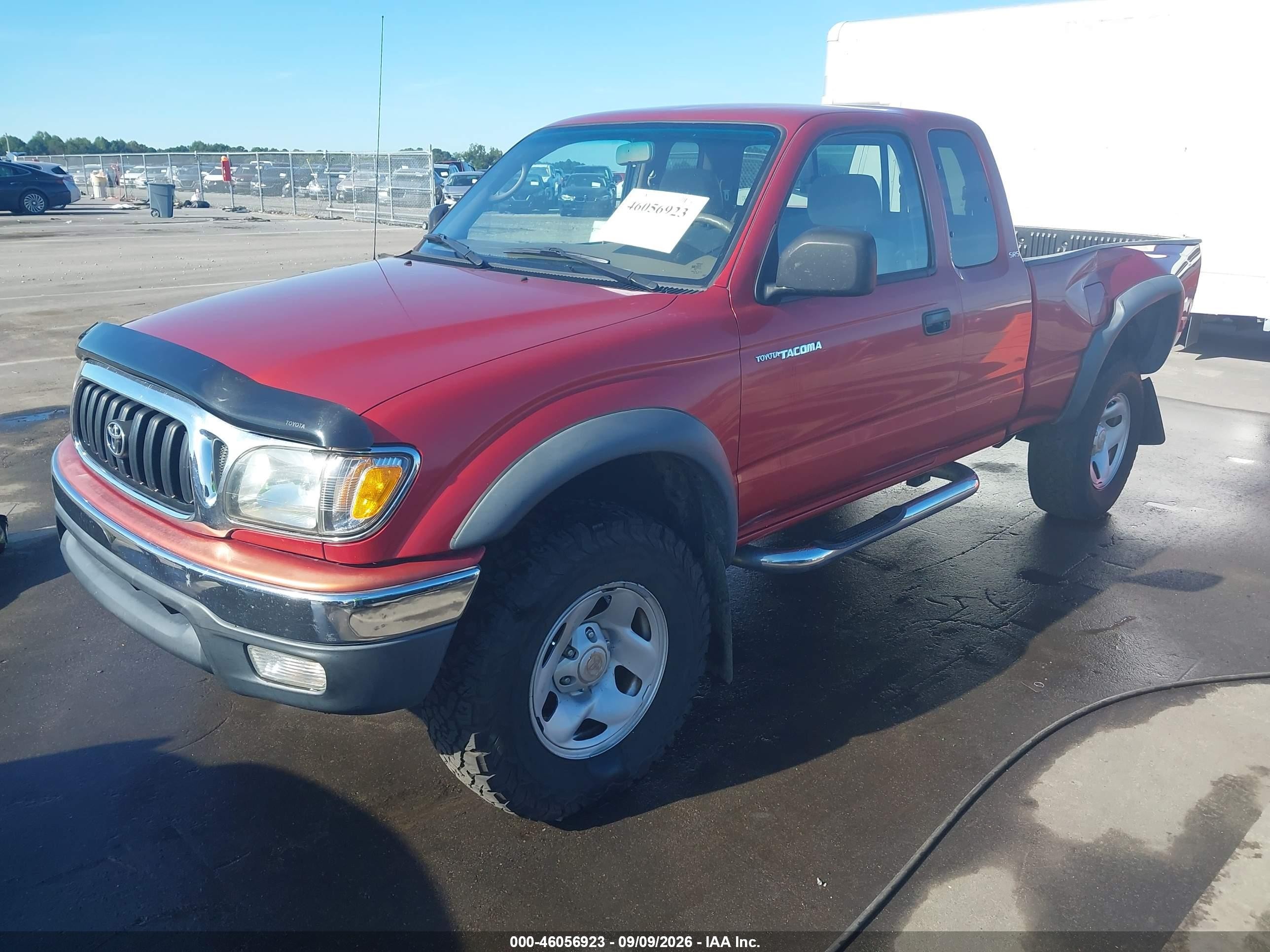 2003 Toyota Tacoma Prerunner V6 Red vin: 5TESN92N23Z158593