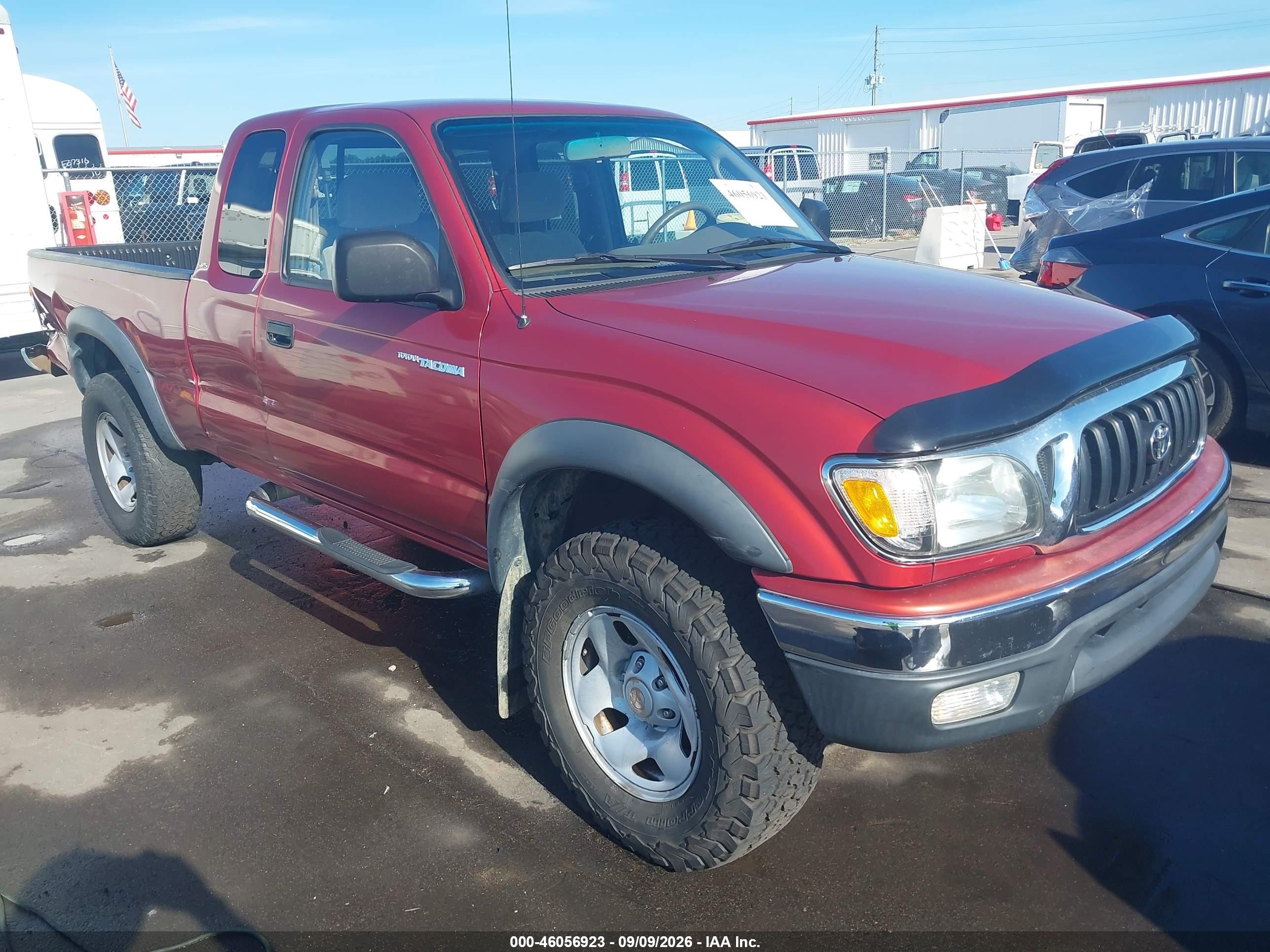 2003 Toyota Tacoma Prerunner V6 Red vin: 5TESN92N23Z158593