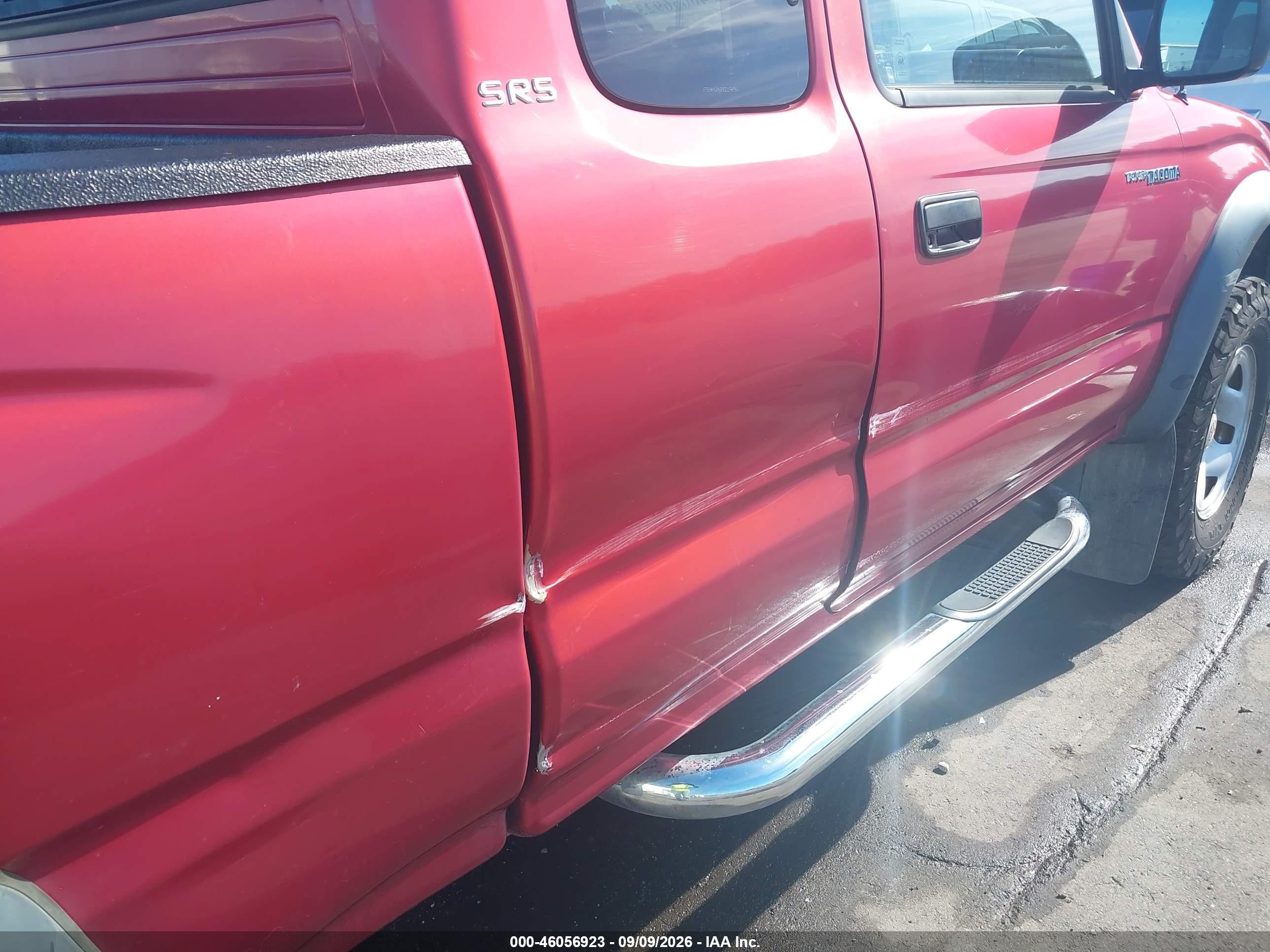 2003 Toyota Tacoma Prerunner V6 Red vin: 5TESN92N23Z158593