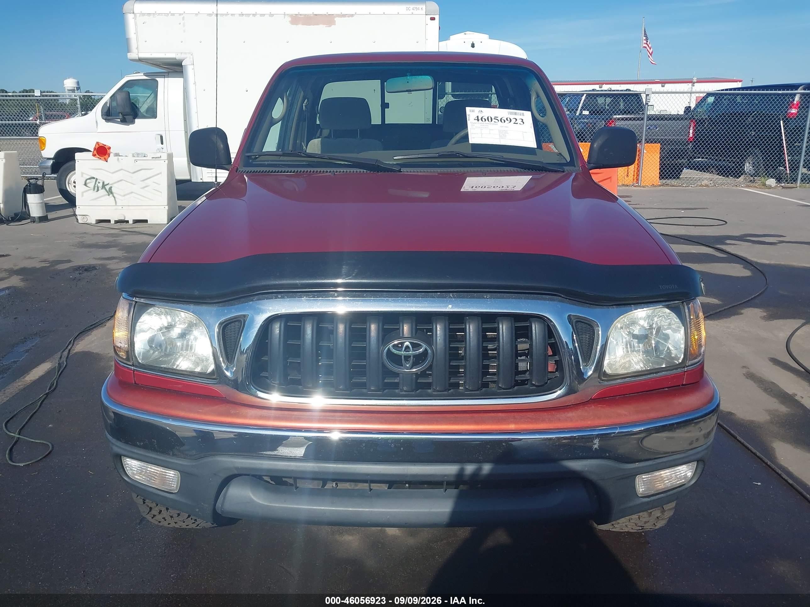 2003 Toyota Tacoma Prerunner V6 Red vin: 5TESN92N23Z158593