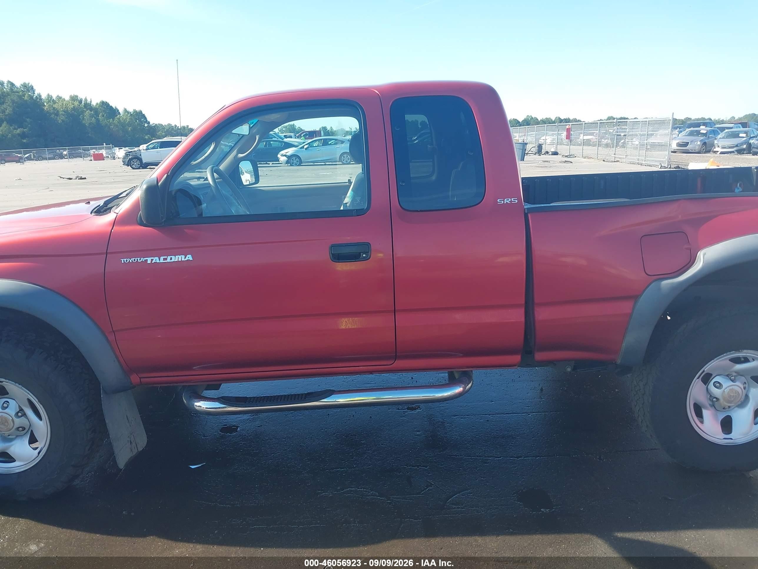 2003 Toyota Tacoma Prerunner V6 Red vin: 5TESN92N23Z158593