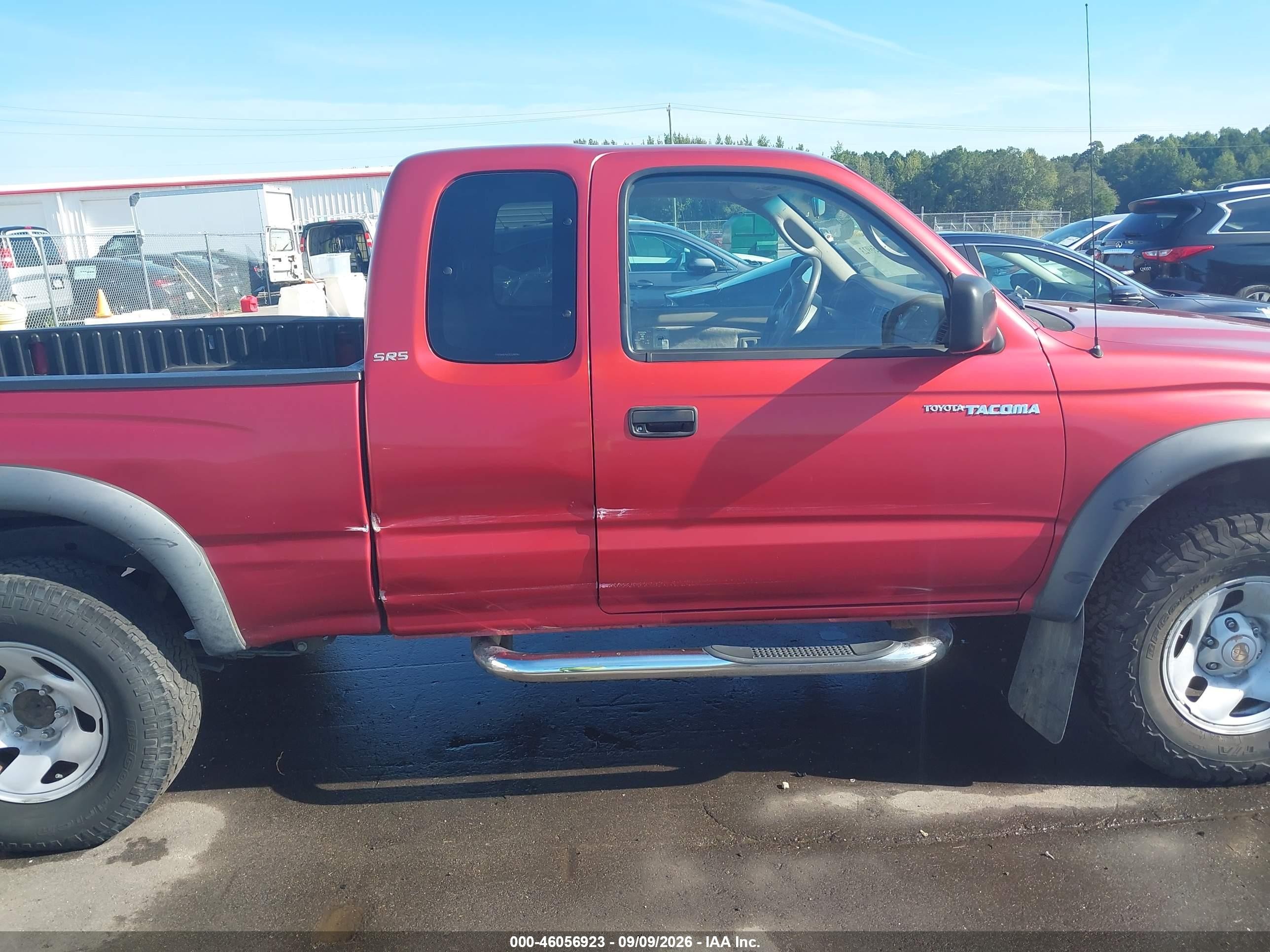 2003 Toyota Tacoma Prerunner V6 Red vin: 5TESN92N23Z158593