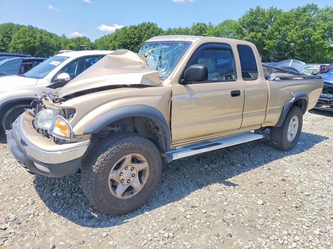 2003 Toyota Tacoma Xtracab Prerunner Gold vin: 5TESN92N23Z262050