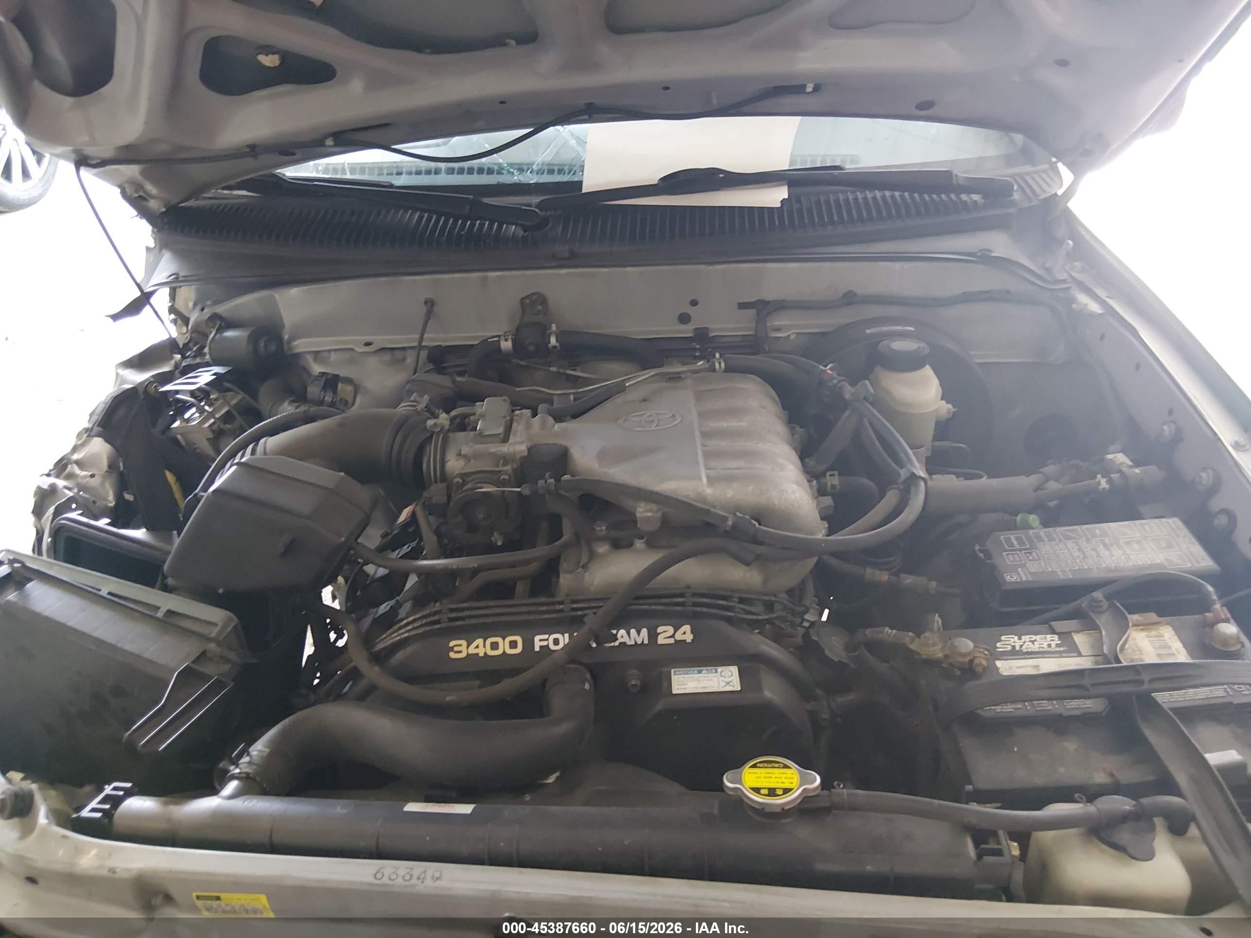 2003 Toyota Tacoma Prerunner V6 Silver vin: 5TESN92N23Z278541