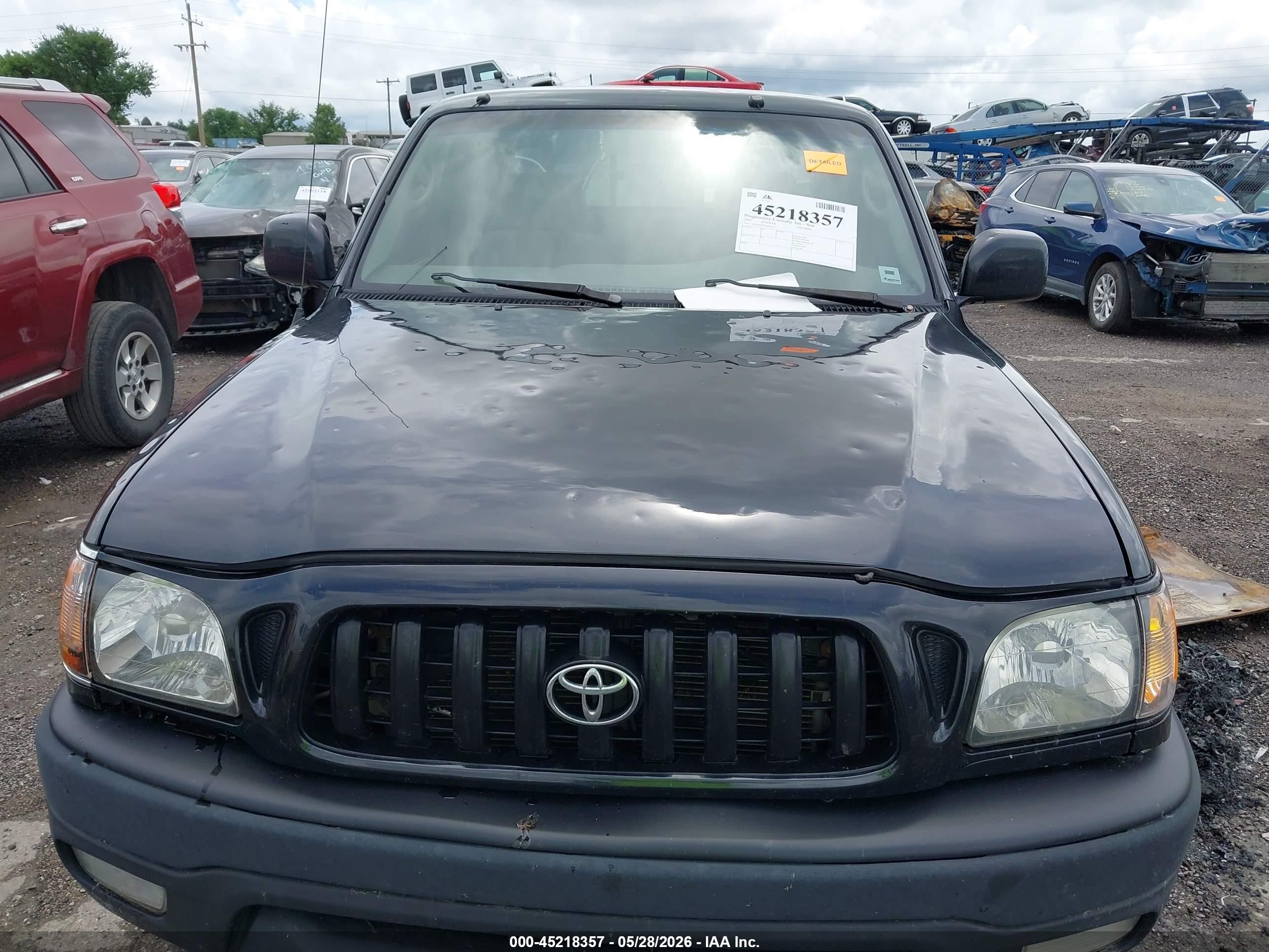 2003 Toyota Tacoma Xtracab Prerunner Black vin: 5TESN92N33Z223211
