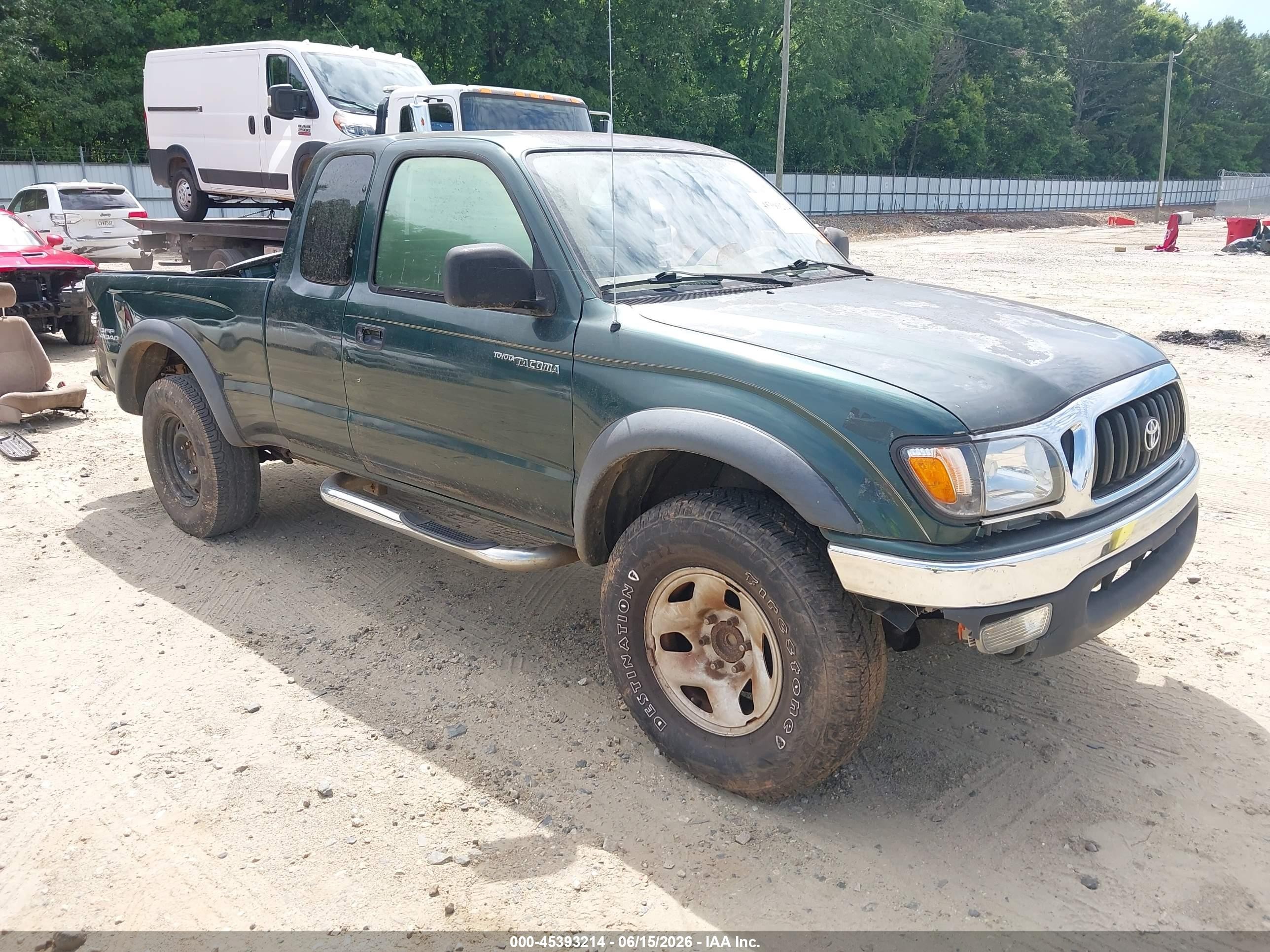 2002 Toyota Tacoma Prerunner V6 Green vin: 5TESN92N42Z116053
