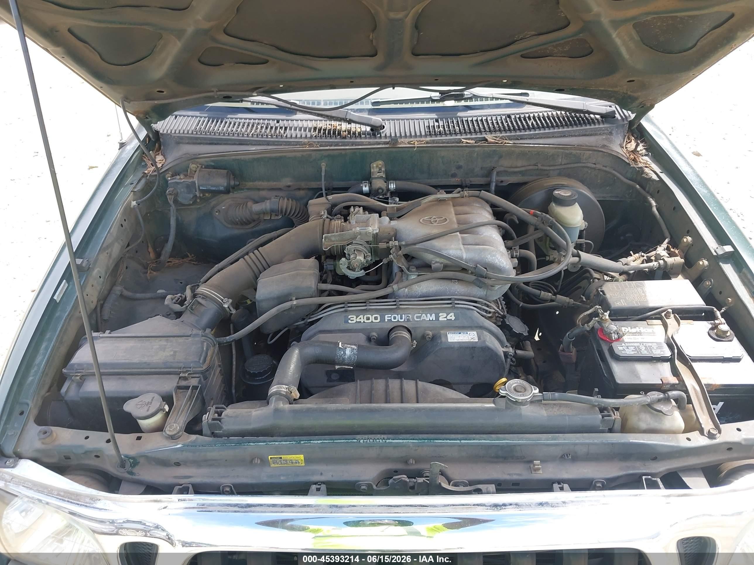 2002 Toyota Tacoma Prerunner V6 Green vin: 5TESN92N42Z116053
