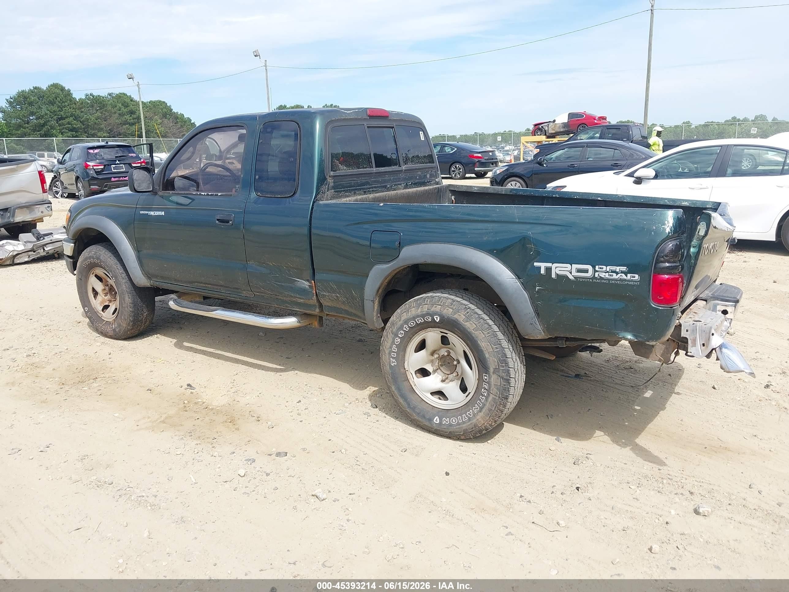 2002 Toyota Tacoma Prerunner V6 Green vin: 5TESN92N42Z116053