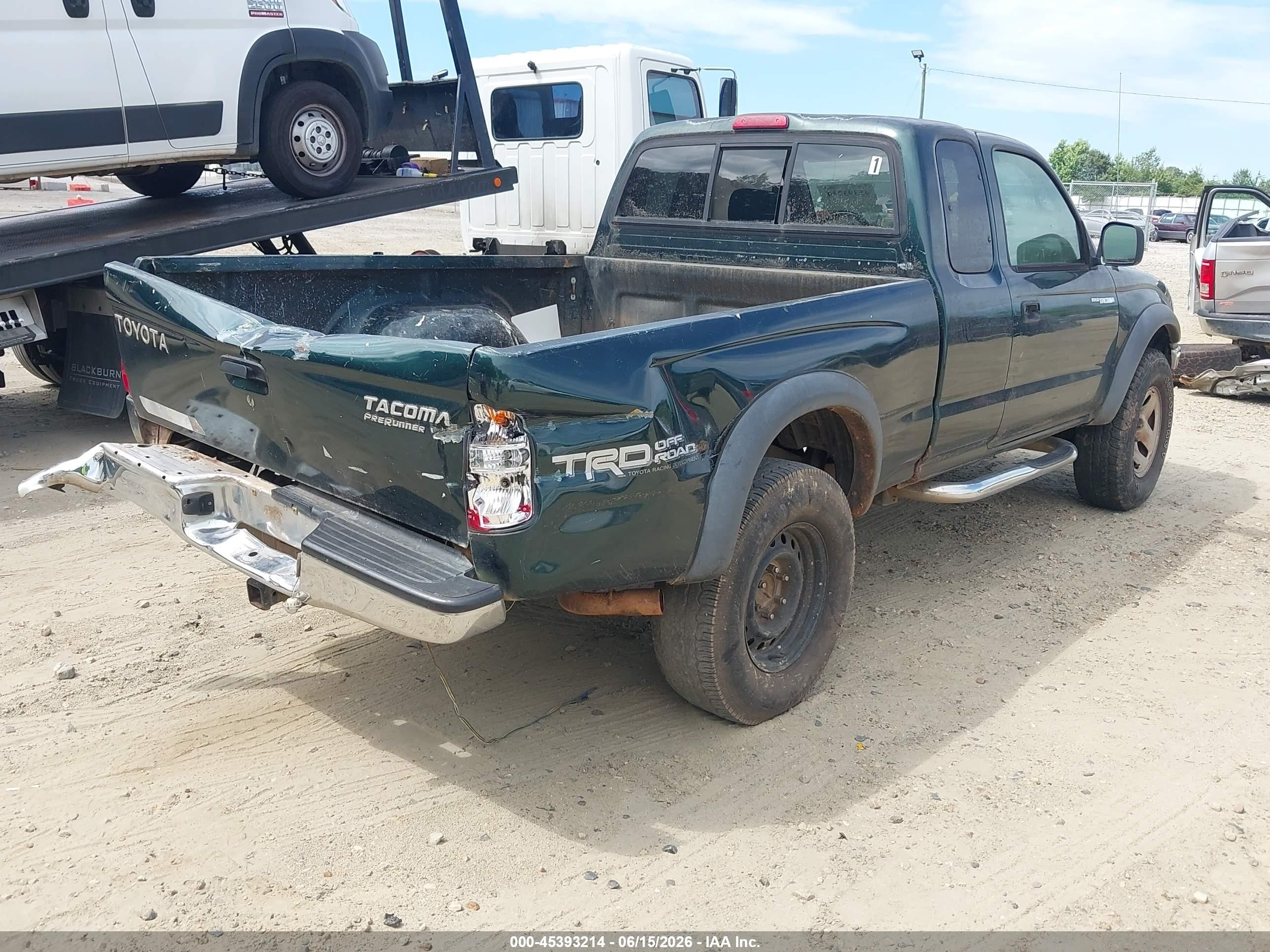 2002 Toyota Tacoma Prerunner V6 Green vin: 5TESN92N42Z116053