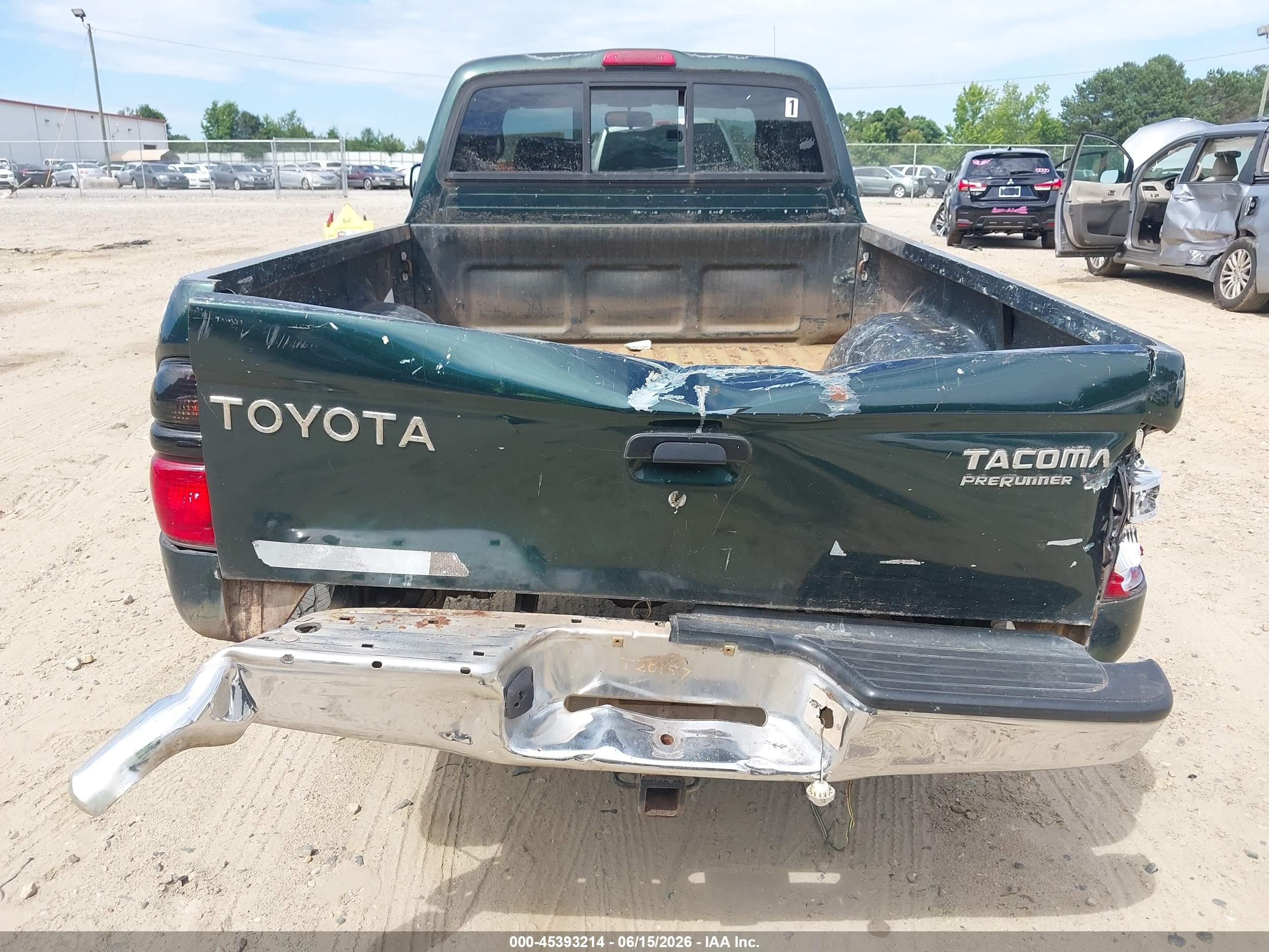 2002 Toyota Tacoma Prerunner V6 Green vin: 5TESN92N42Z116053