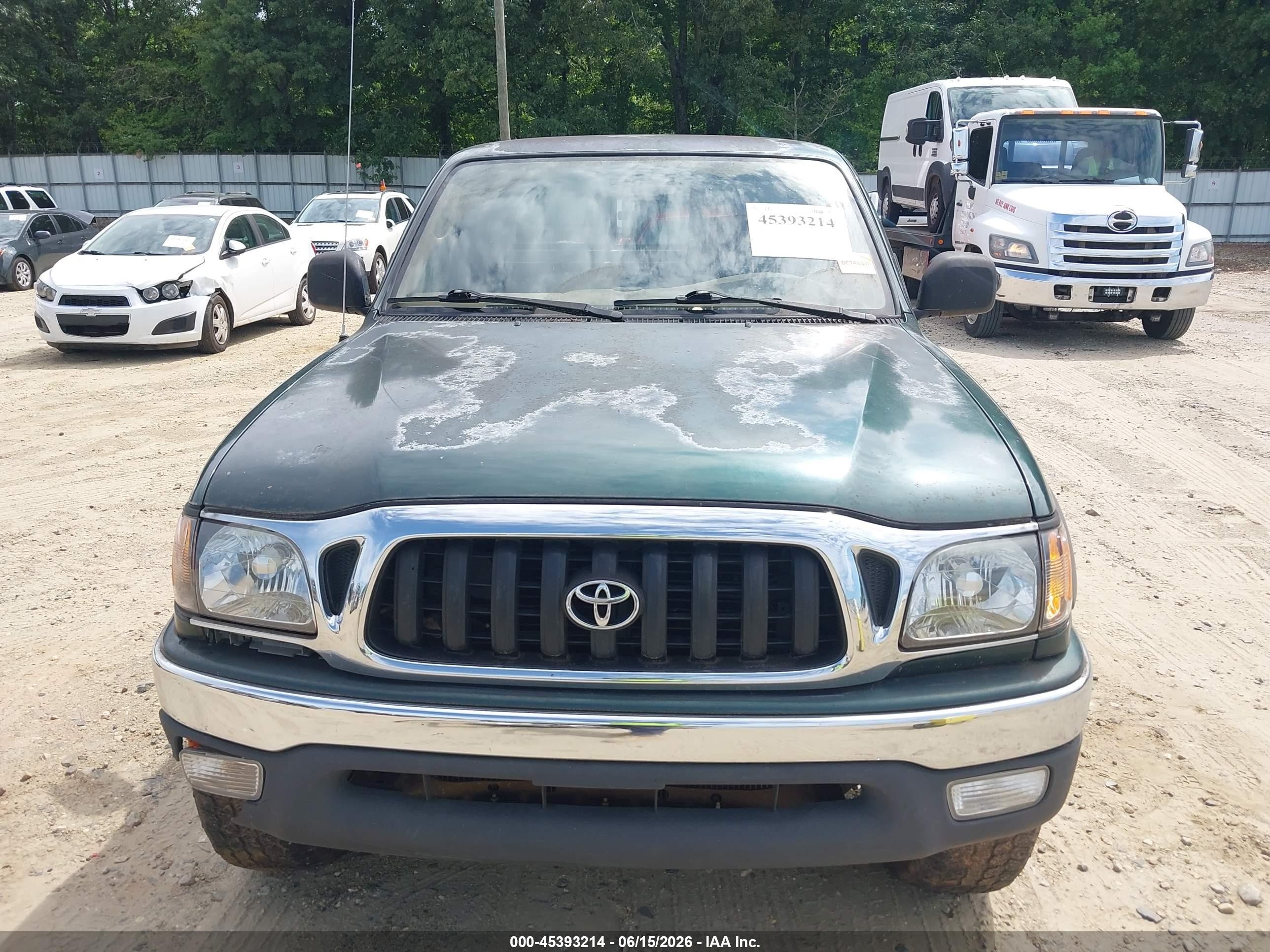 2002 Toyota Tacoma Prerunner V6 Green vin: 5TESN92N42Z116053