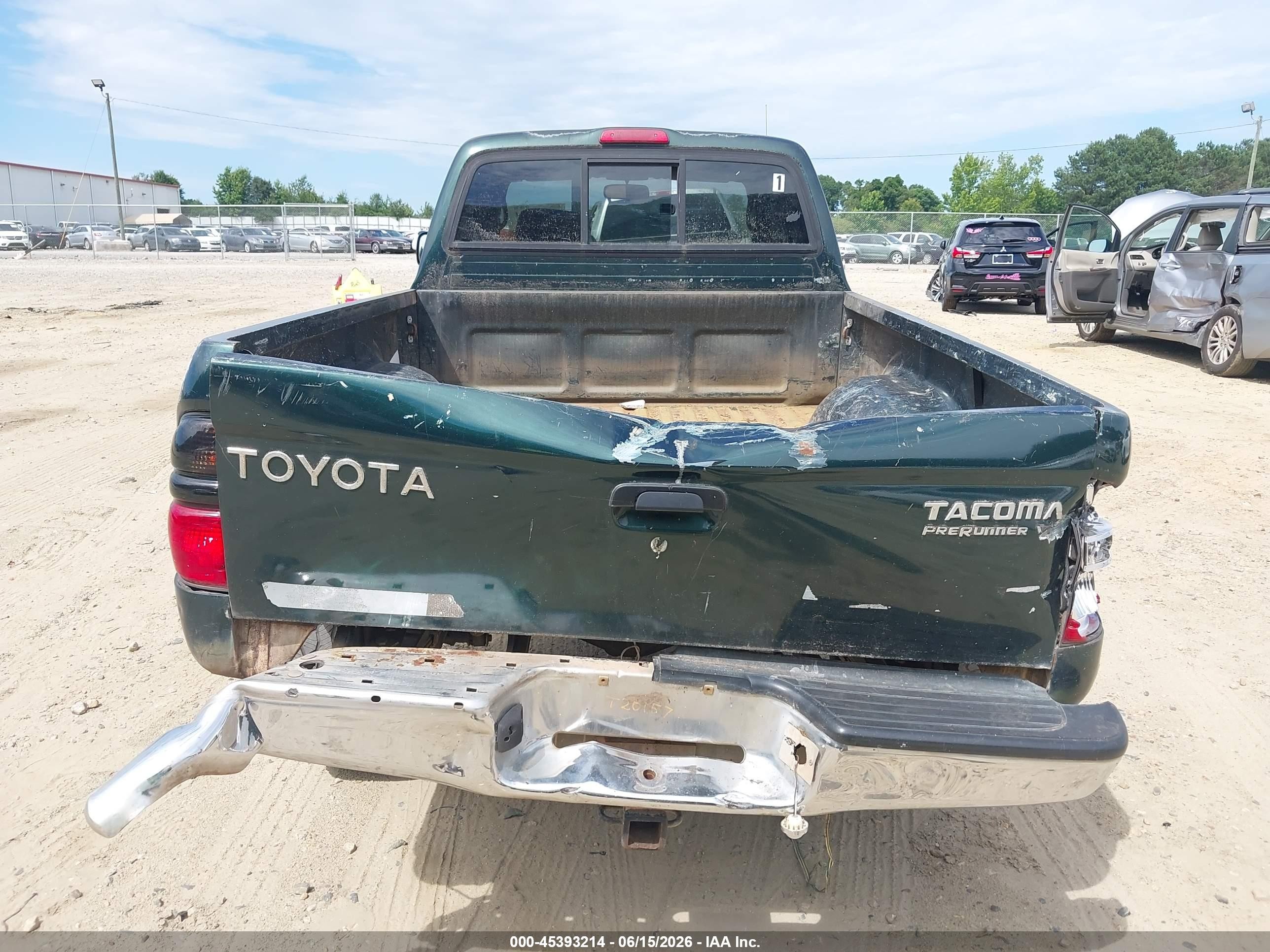 2002 Toyota Tacoma Prerunner V6 Green vin: 5TESN92N42Z116053