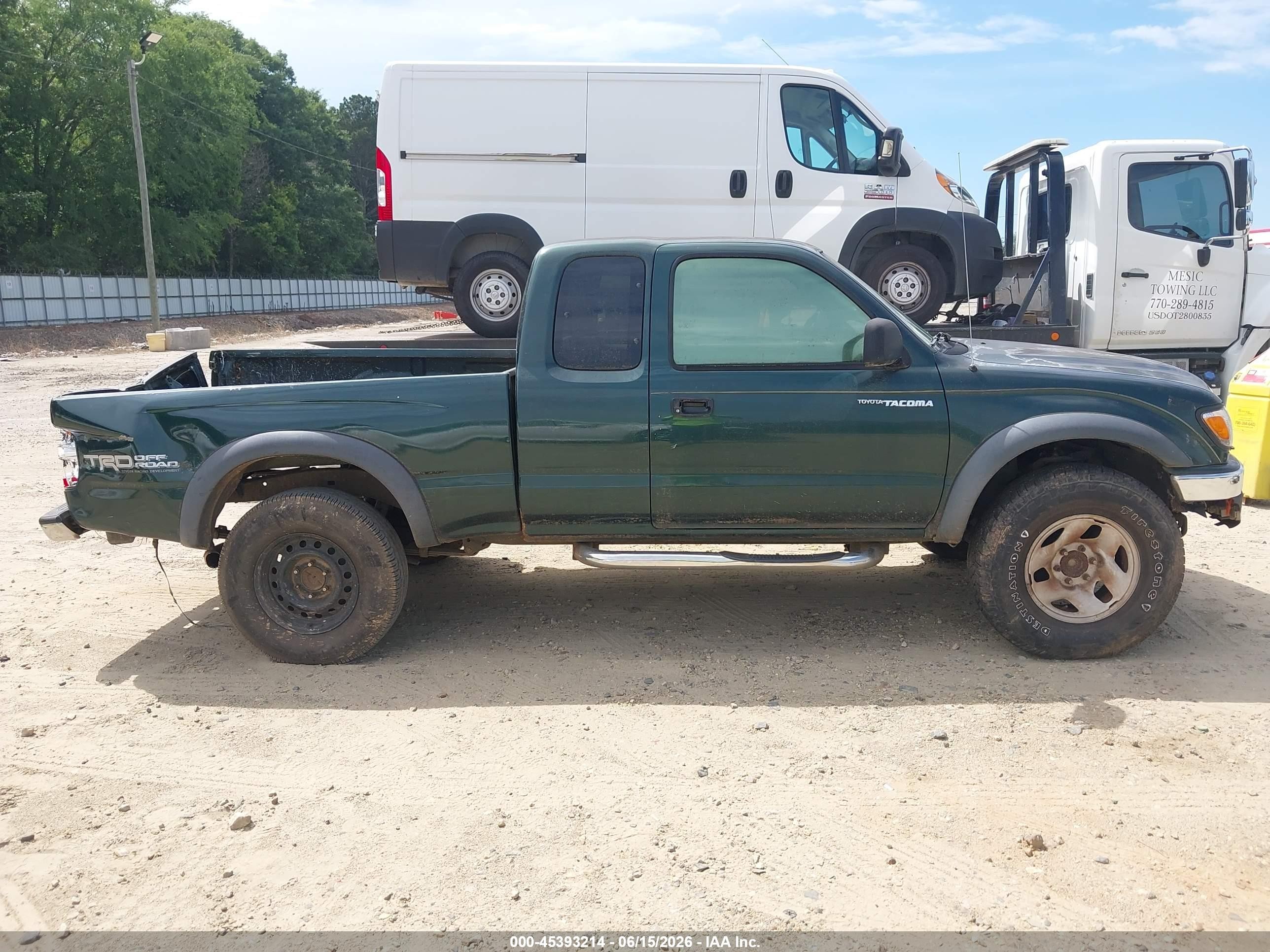 2002 Toyota Tacoma Prerunner V6 Green vin: 5TESN92N42Z116053